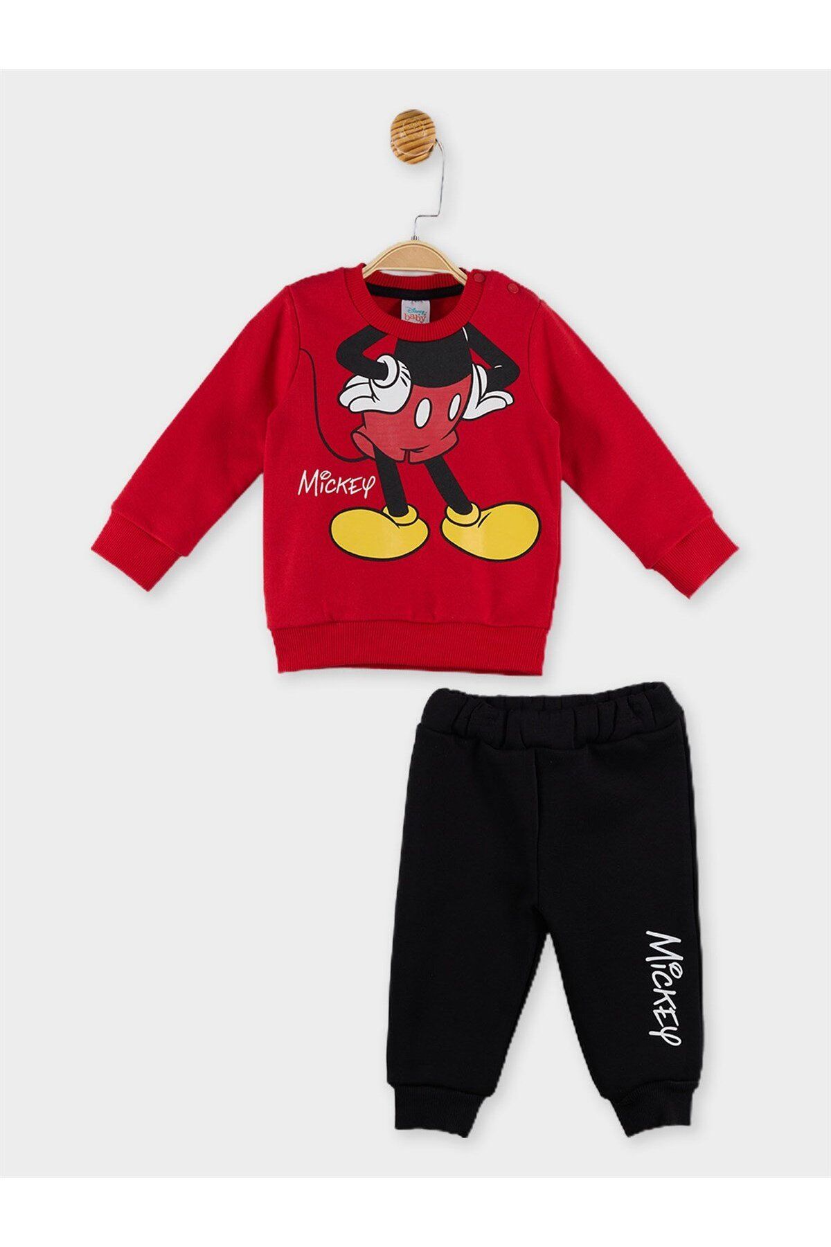 Mickey Mouse Lisanslı Erkek Bebek Sweatshirt Ve Alt 2'li Takım 19973