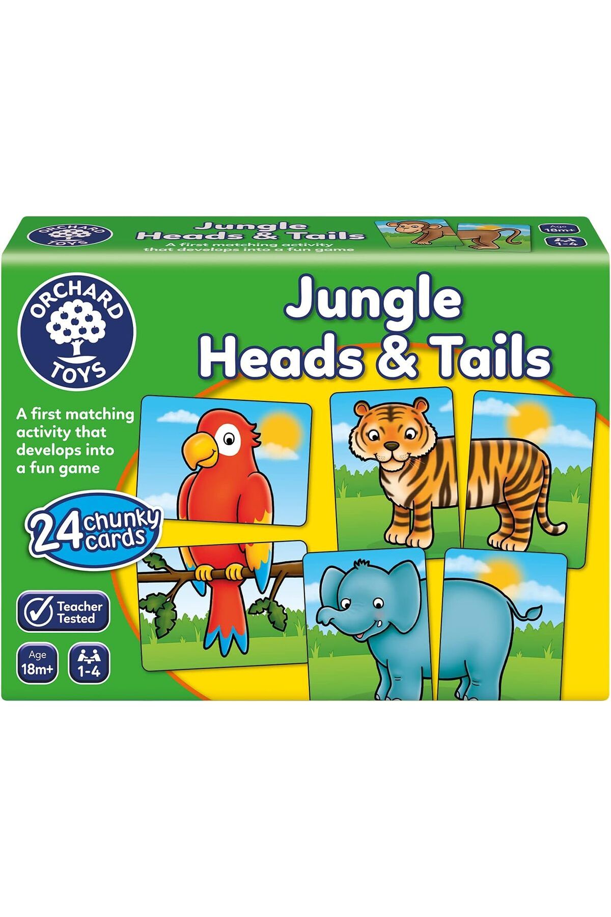Genel Markalar Jungle Heads & Tails Oyun Kartları (058), 18 Ay , Çok Renkli