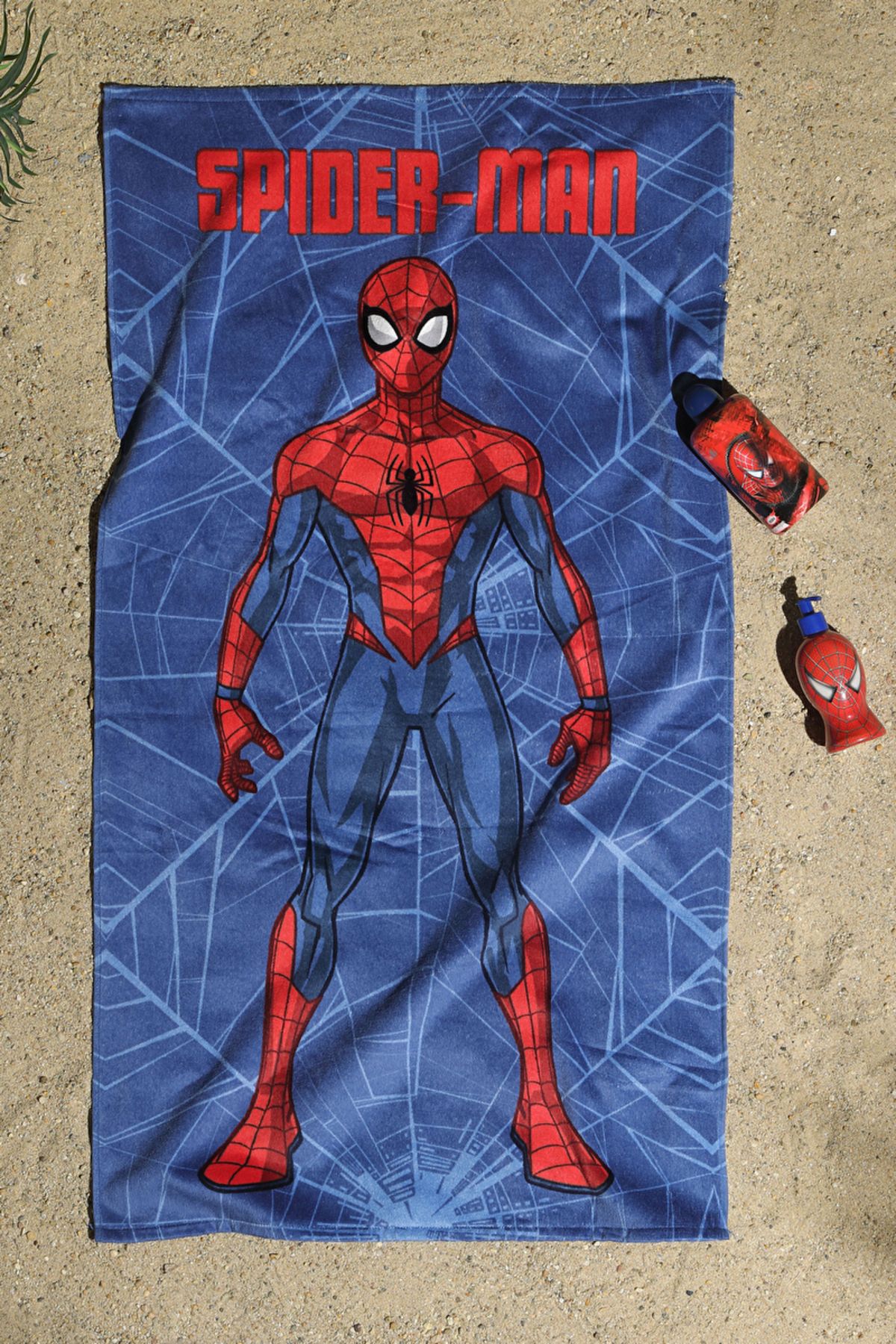 Özdilek Spiderman Web Disney Lisanslı Kadife Plaj Havlusu 70x130