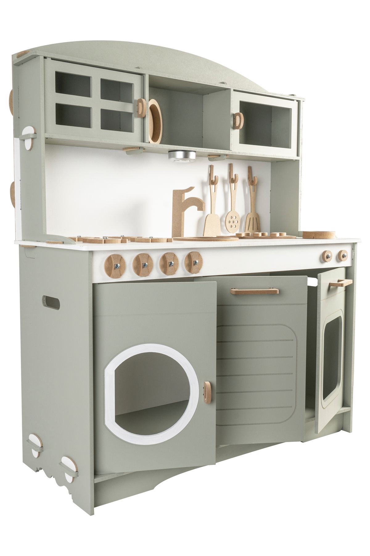 HOBBY HOUSE Buzdolaplı Çocuk Oyuncak Mutfak Seti Led Hediyeli