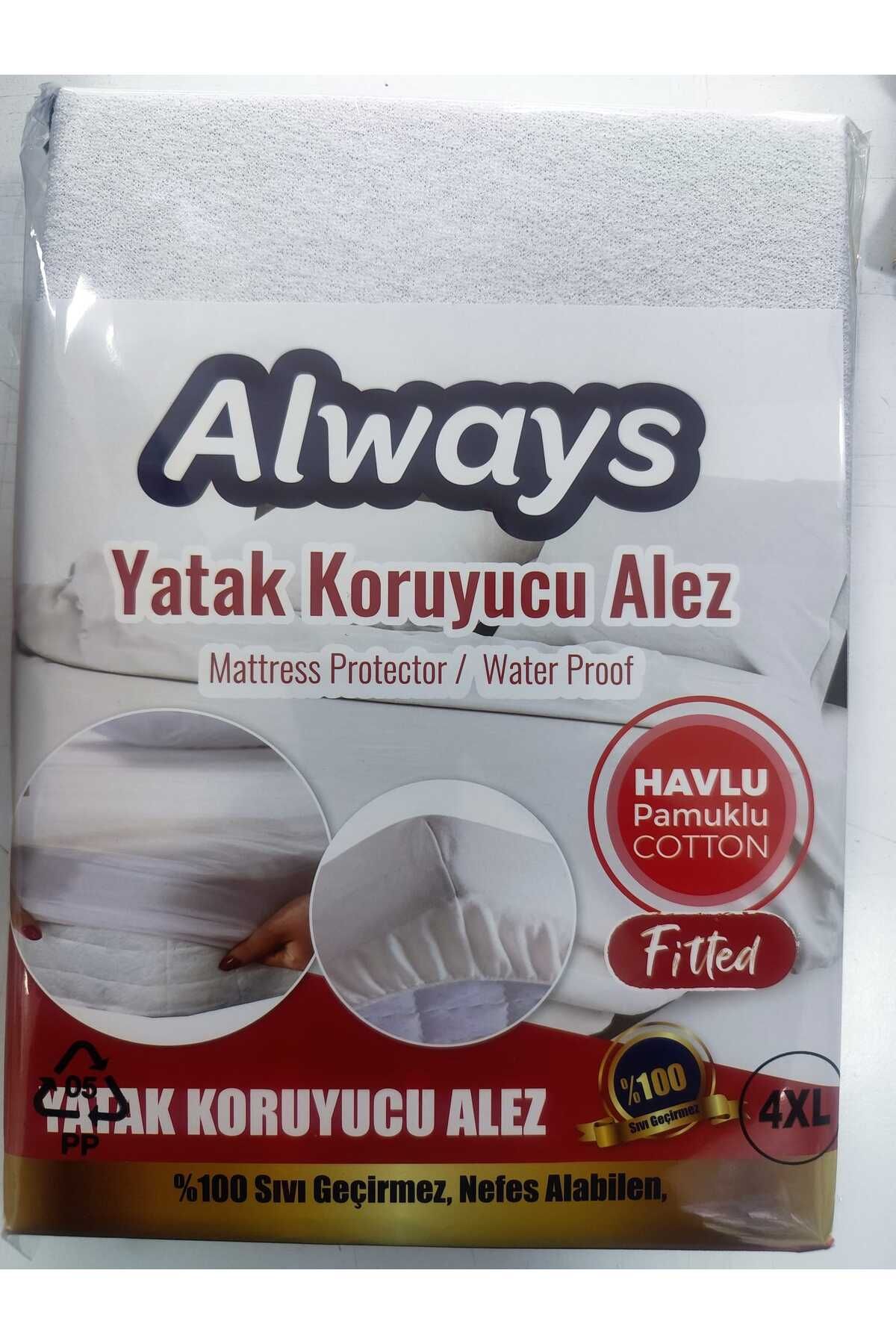 Always Yatak Koruyucu Alez Fitted Tek/Çift  Kişilik