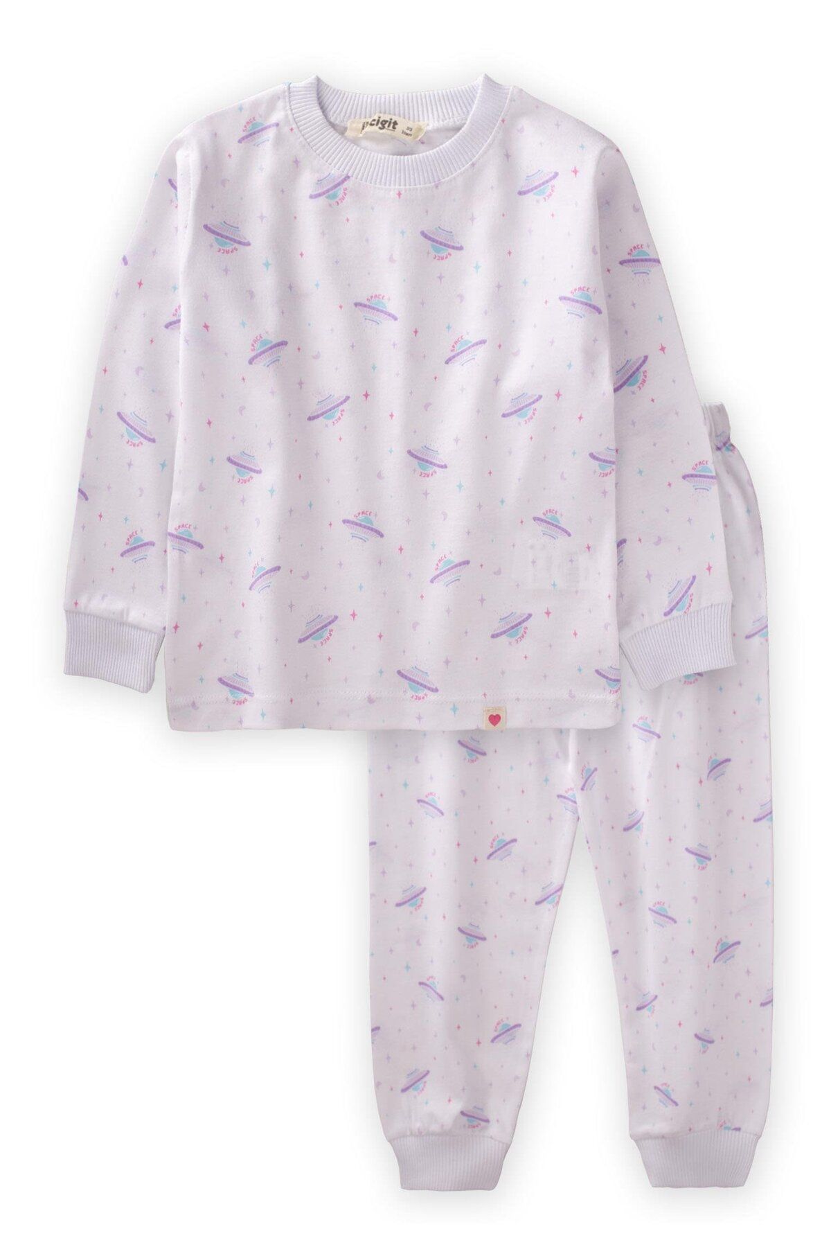 Cigit Desenli Pijama Takım 1-5 Yaş Uzay Baskılı
