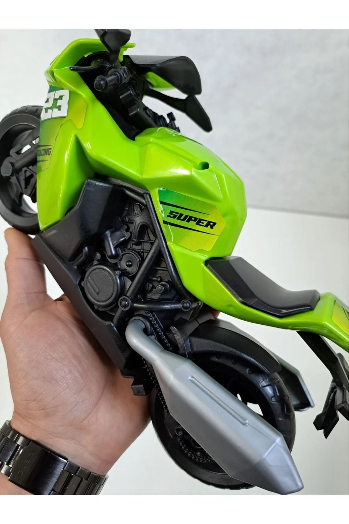 KİNKU Motor Motosiklet Motorbisiklet Motorsiklet Erkek Oyuncak Yarış Motor 28 X 18 Cm Detaylı Kırılmaz