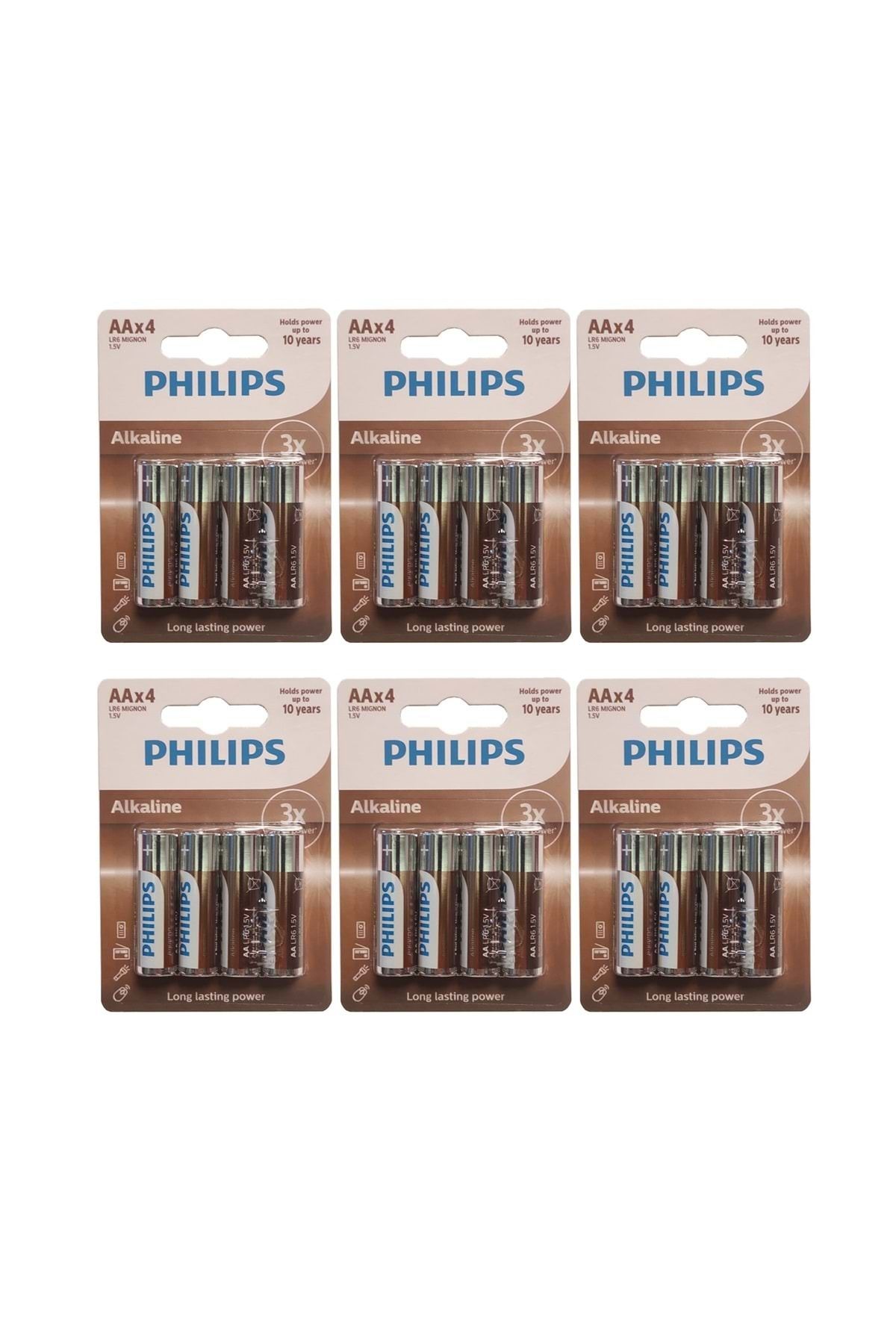 Philips Phılıps Alkaline Aa Pil 6 Paket 24 Adet