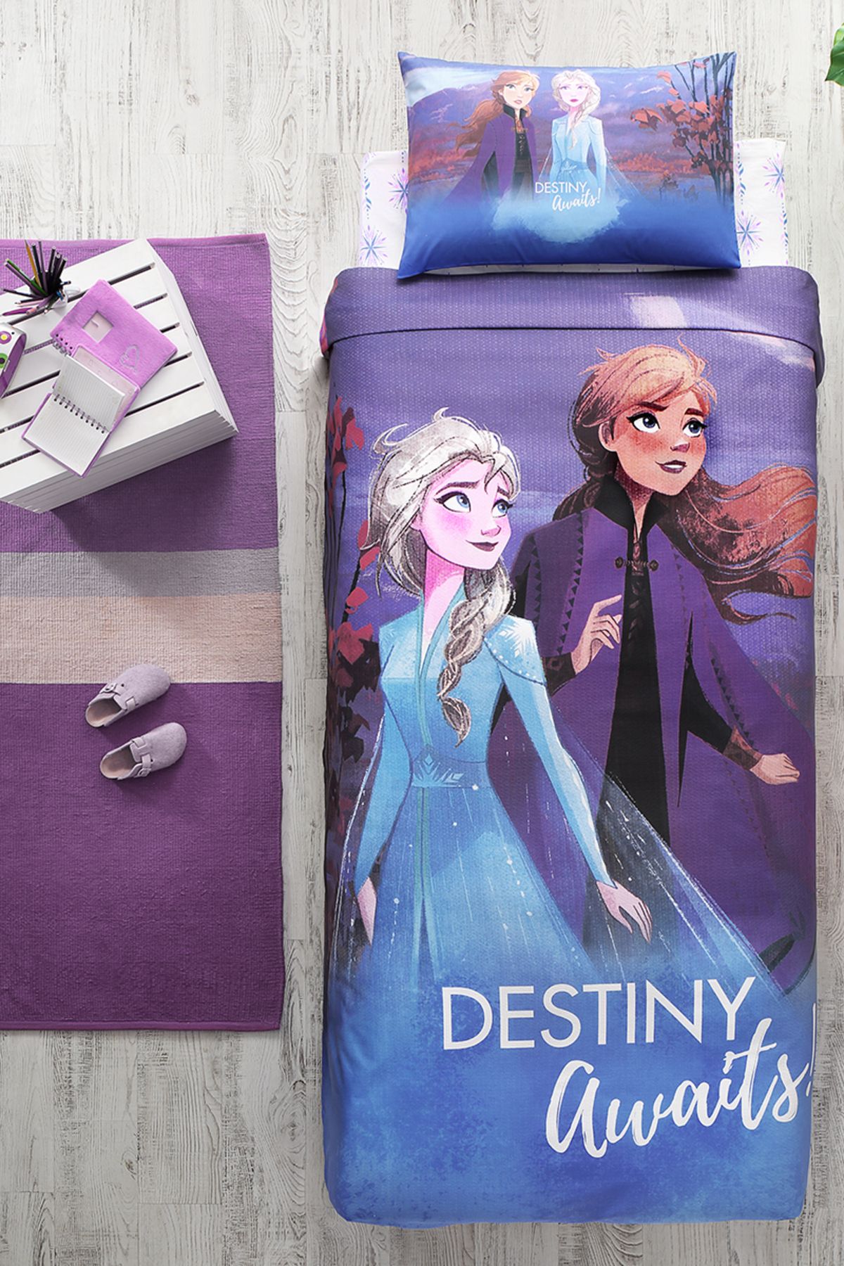 Özdilek Frozen Destiny Tek Kişilik Disney Lisanslı Çocuk Pike Takımı