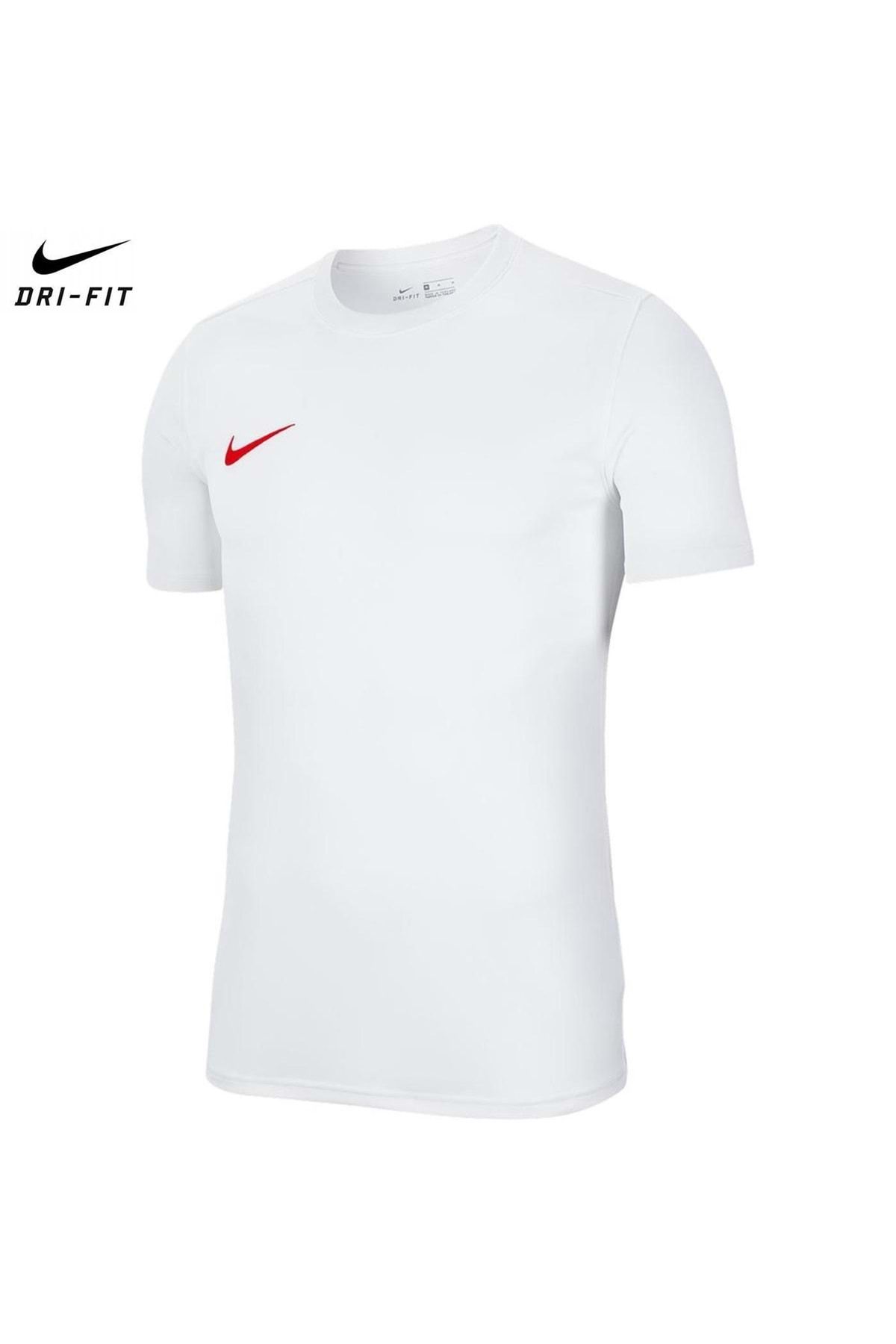 Nike Bv6708-103 Dri-fit Park Vıı Jsy Ss Tişört Erkek Futbol Forması Beyaz