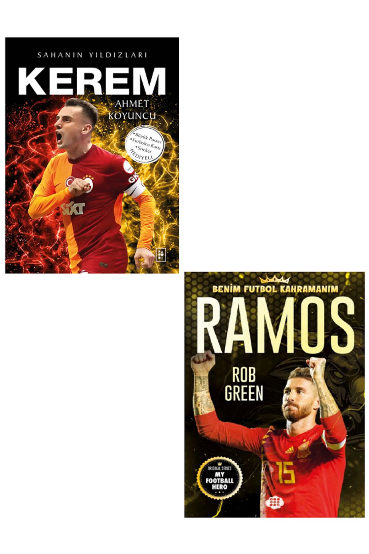 Parodi Yayınları KEREM AKTÜRKOĞLU - RAMOS Sahanın Yıldızları ( Büyük Poster - Sticker - Futbolcu Kartı HEDİYE )
