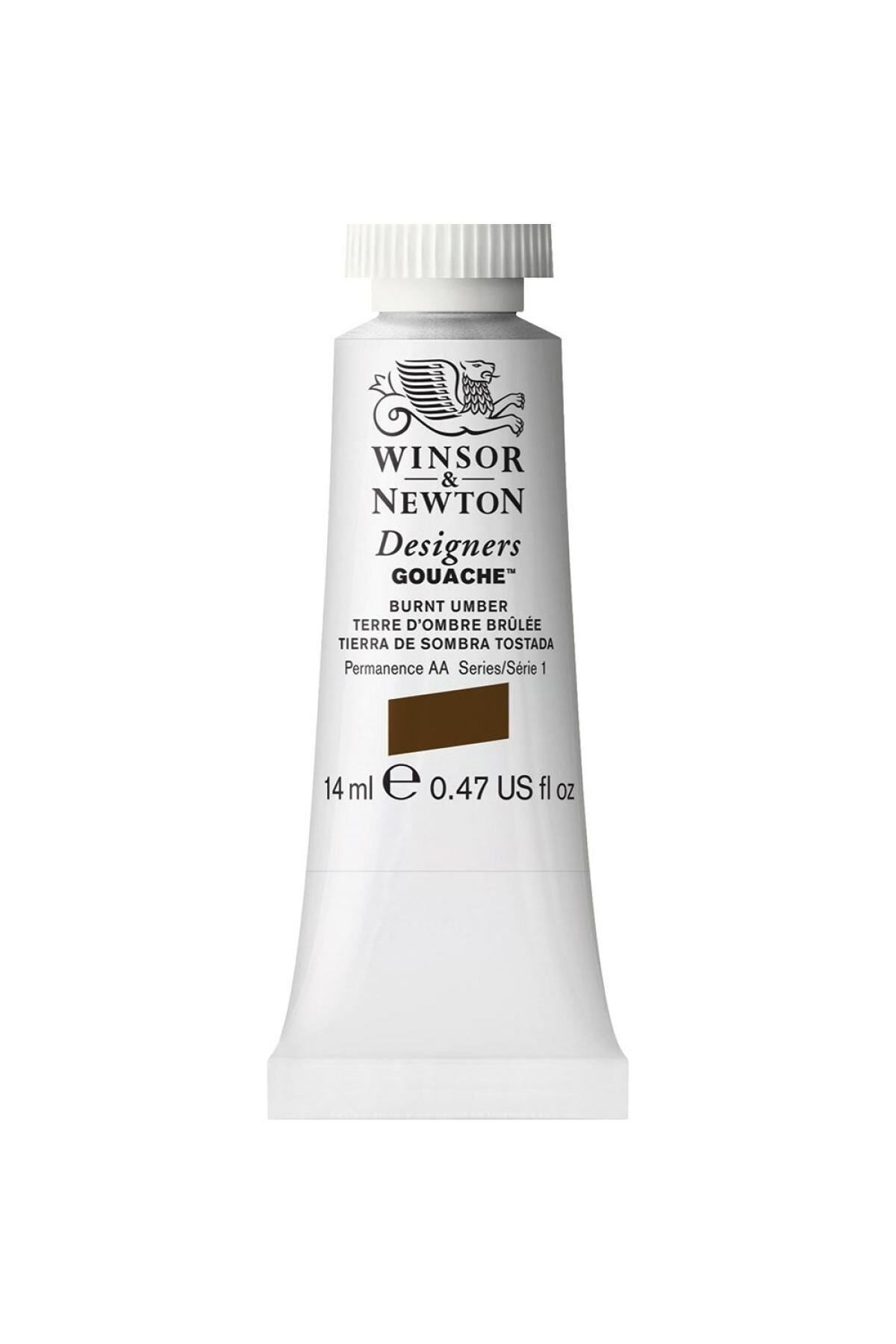 Winsor Newton Winsor & Newton Designers Guaj Boya 14ml Burnt Umber 076 S.1