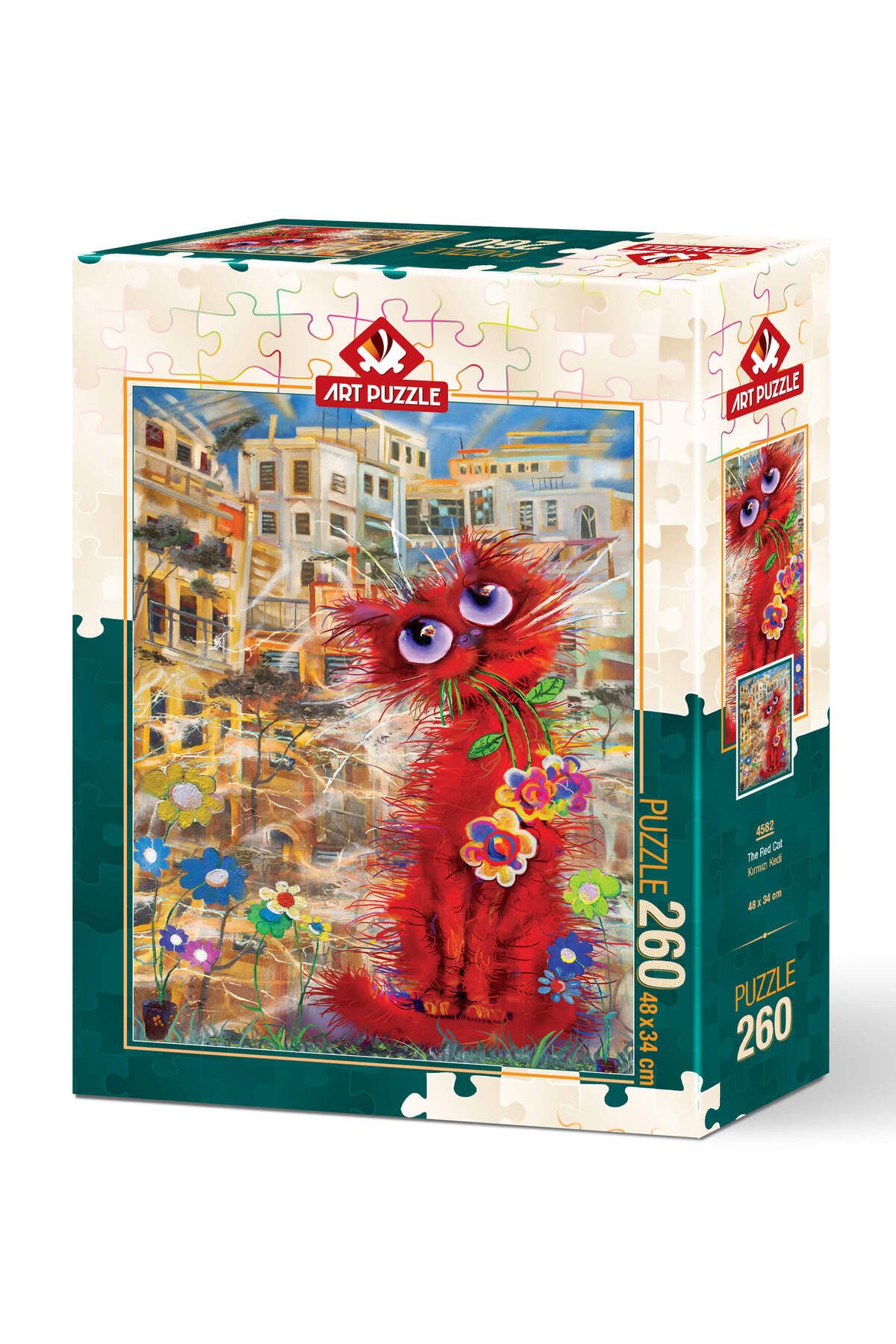 Art Puzzle 260 Parça Puzzle Kırmızı Kedi