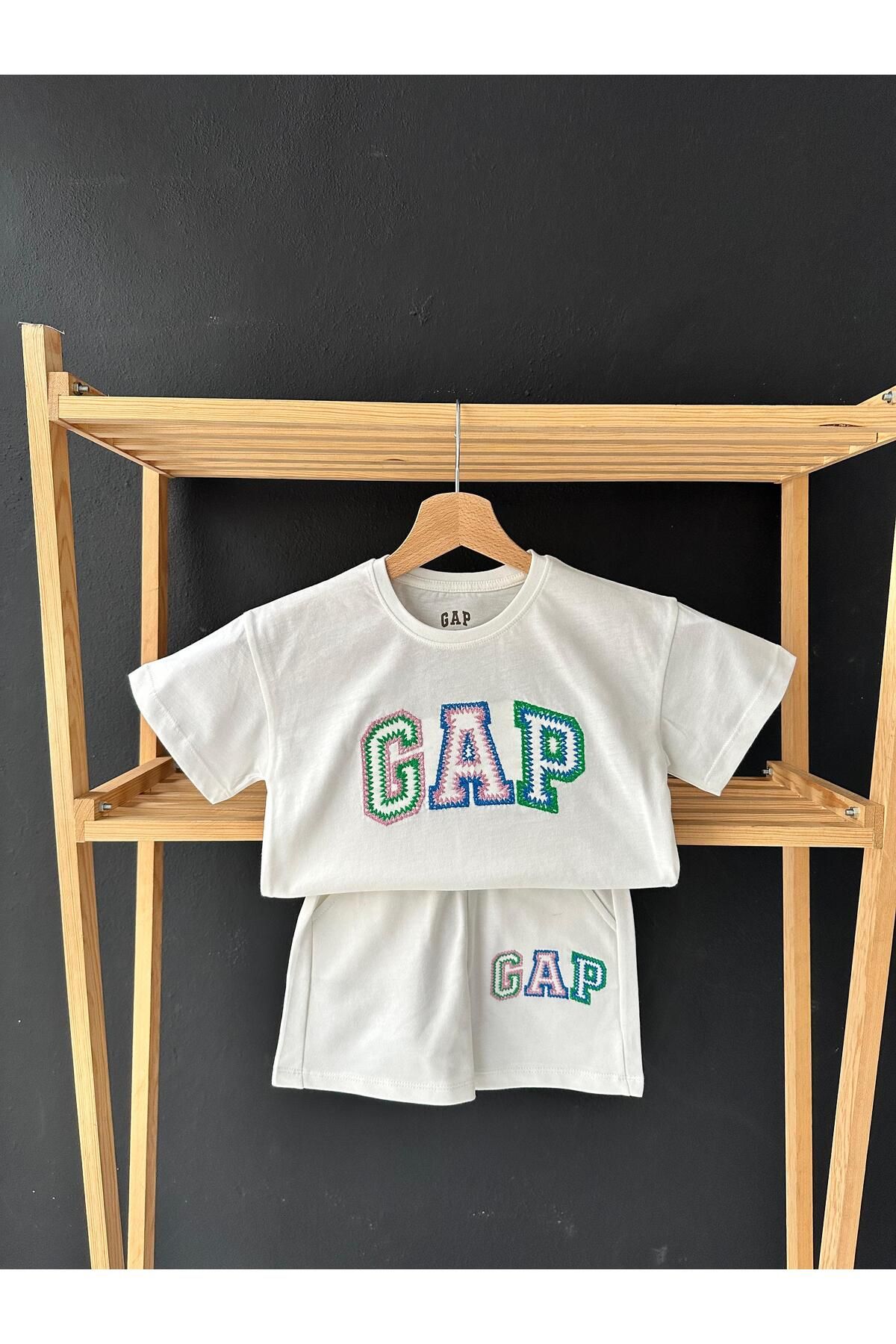 GAP Premium Kalite Gap Şortlu Çocuk Takım / Gap Çocuk Yazlık Alt Üst Takım