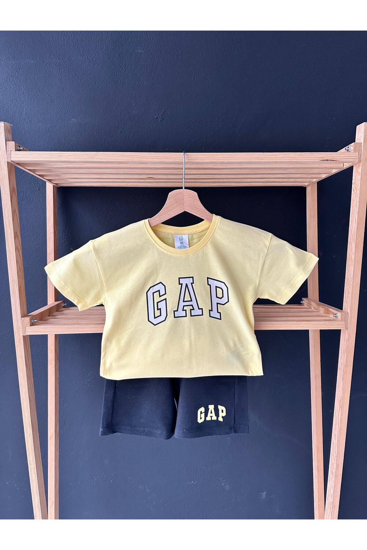 GAP Premium Kalite Gap Şortlu Çocuk Takım / Gap Çocuk Yazlık Alt Üst Takım