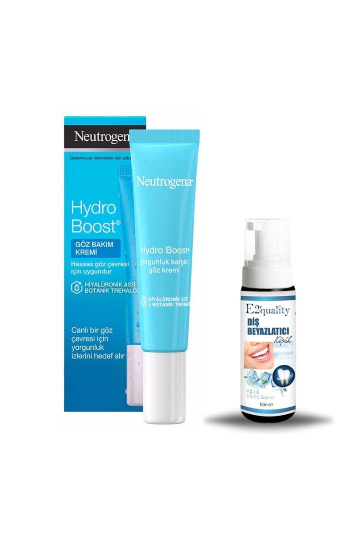 Neutrogena Hydro Boost Göz Bakım Kremi 15 ml + Diş Beyazlatıcı Köpük