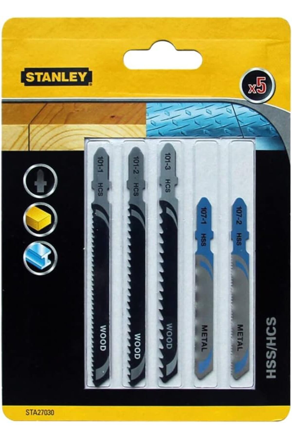Stanley TA27030-XJ 5'li Dekupaj Testere Bıçağı