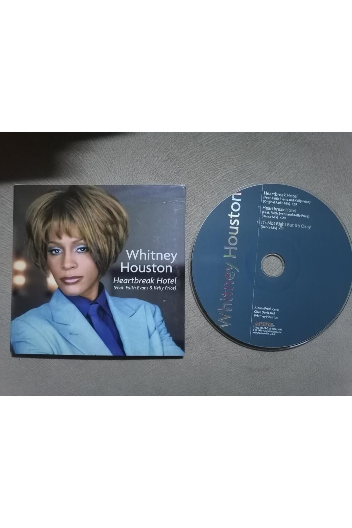 CD WHITNEY HOUSTON - Heartbreak Hotel / It’s not Right But It’s Okey - 1999 USA Basım Single CD 2. el