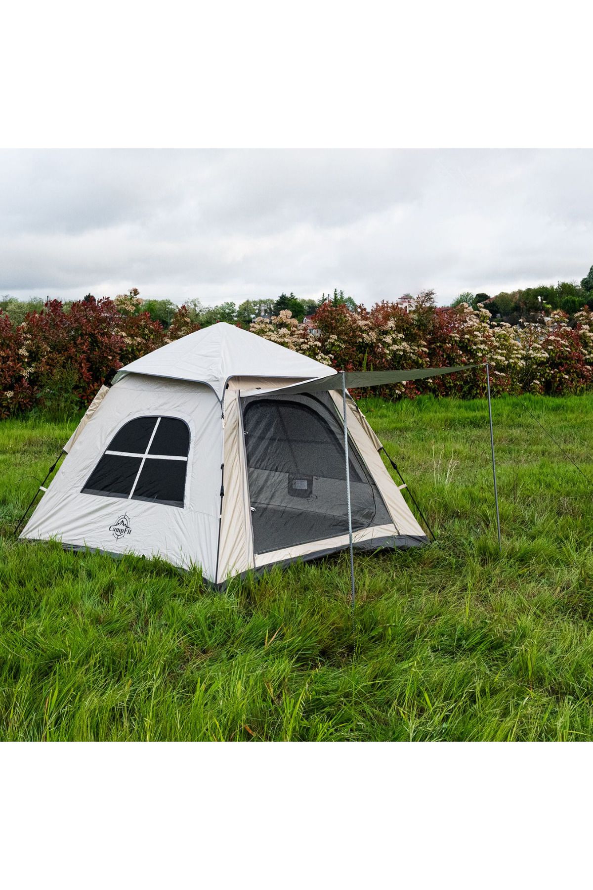 welcomein Campfit 4-5 Kişilik Tam Otomatik Kurulum Kamp Çadırı 240x240x170cm