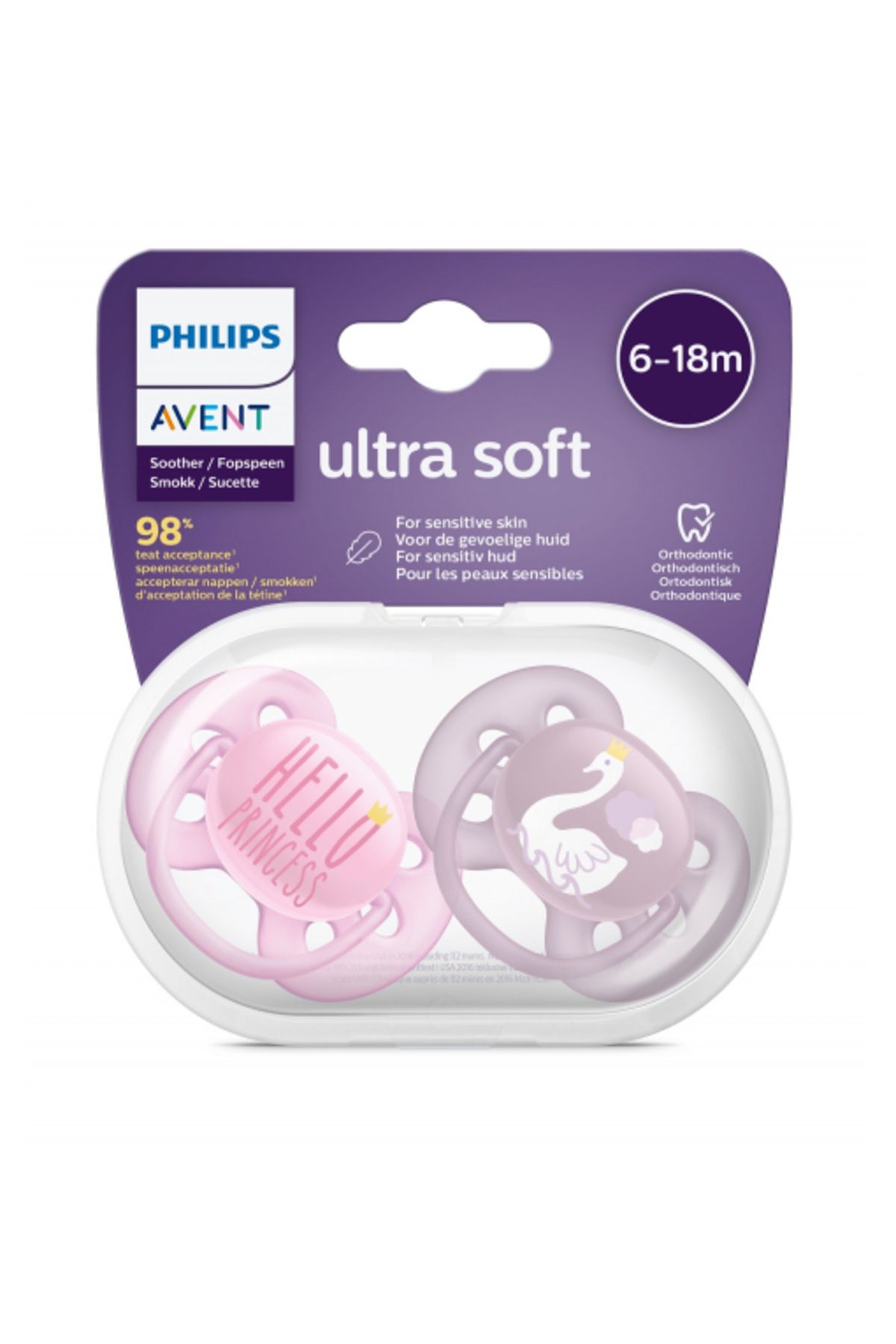 Philips Avent Kız Bebek Ultra Soft 6-18 Ay Desenli Yeni Model
