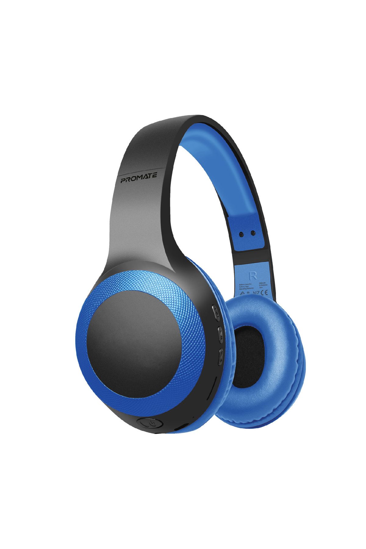 Promate LaBoca Derin Bas Hi-Fi Ses Kablolu/Kablosuz Kulaküstü Mikrofonlu Bluetooth Kulaklık Mavi