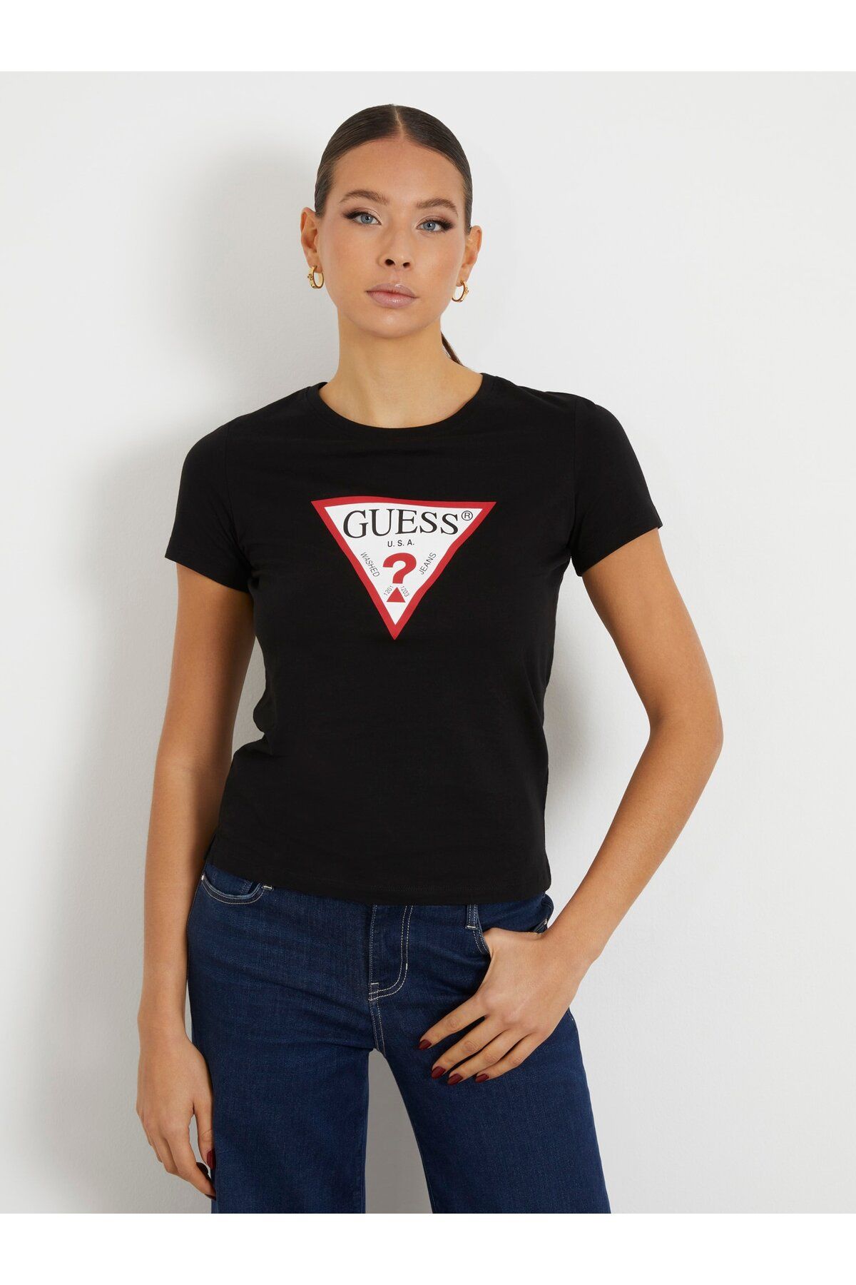 Guess Original Kadın Slim Fit T-shirt