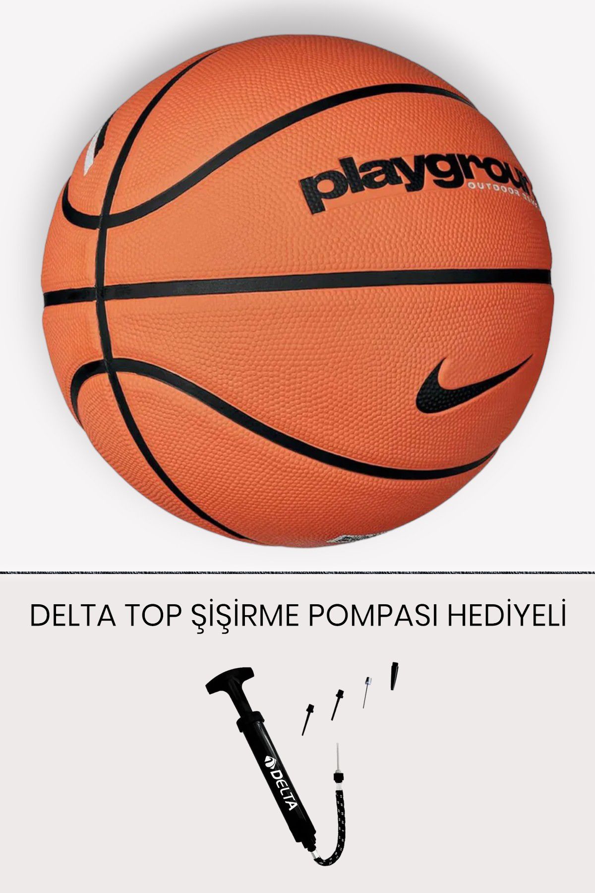 Nike Playground Kauçuk Sokak Basketbolu Topu - Hediyeli