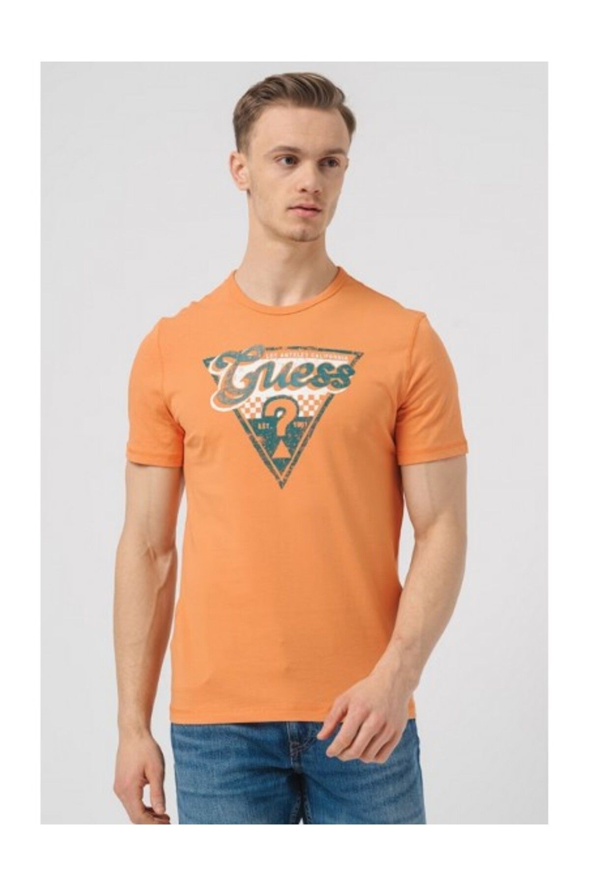 Guess Triangle Guess Erkek Regular Fit T-Shirt