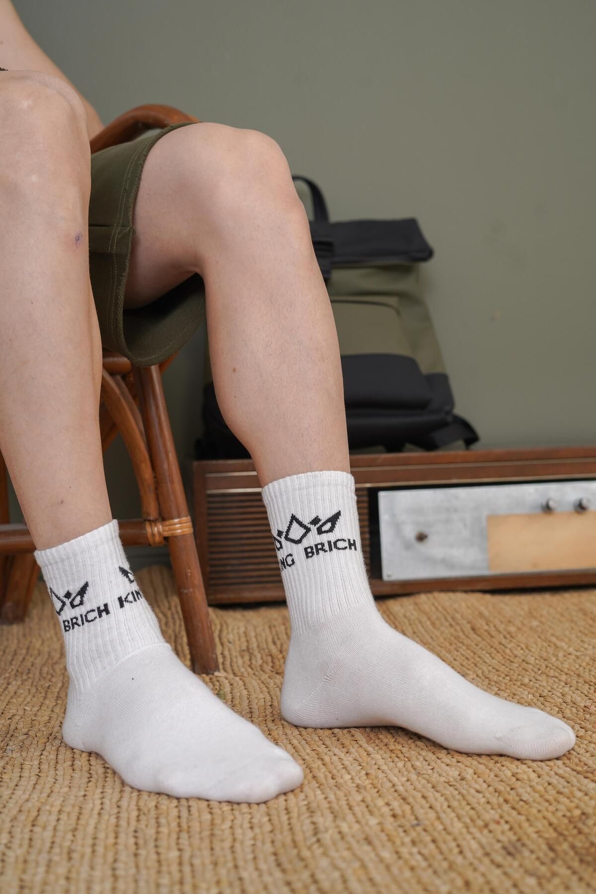 king brich Unisex Klasik Yumuşak Günlük Çorap