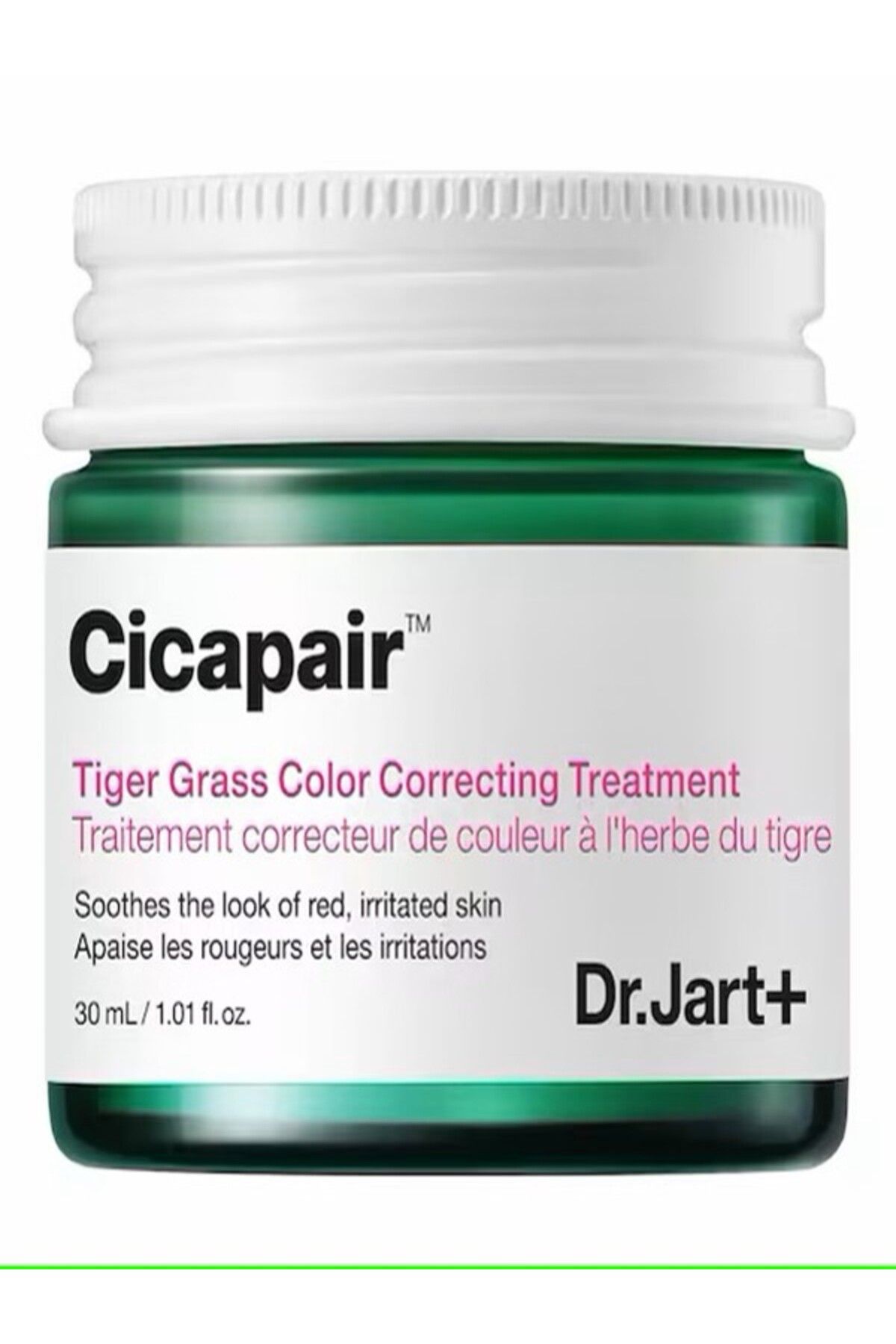 Dr. Jart+ Cicapair Tiger Grass Color Correcting Treatment-Kızarıklık Karşıtı Cilt Ton Eşitleyici Yüz Kremi30ML