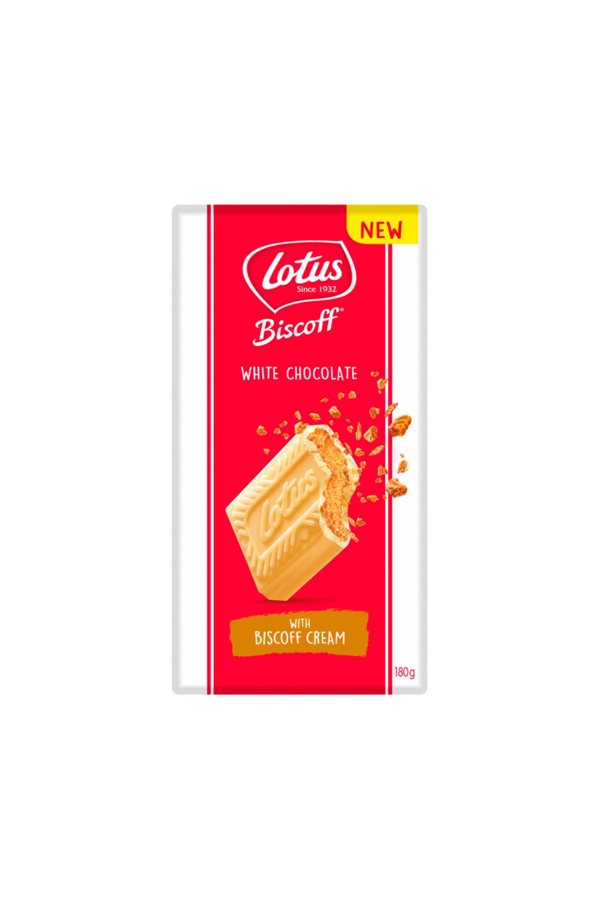 Lotus Biscoff White Chocolate with Biscoff Cream 180g