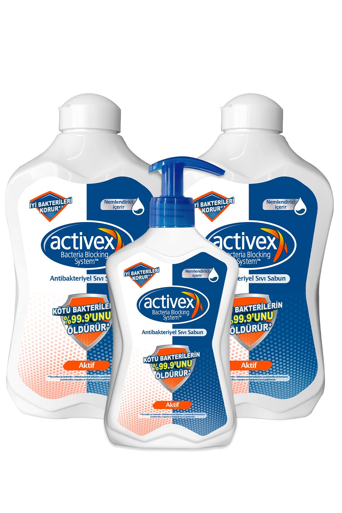 Activex Antibakteriyel Sıvı Sabun Aktif 2x1.5 Lt 500 ml