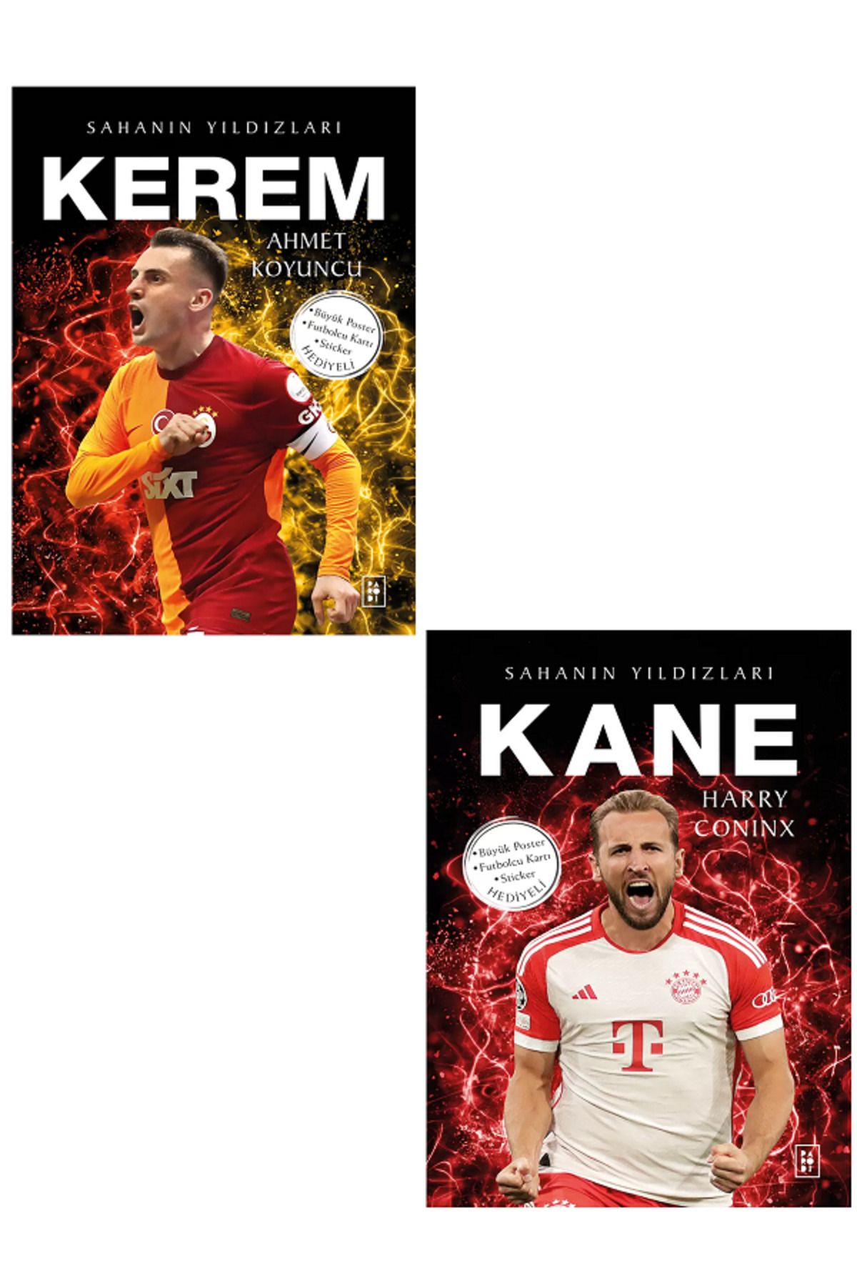 Parodi Yayınları KEREM AKTÜRKOĞLU / KANE Sahanın Yıldızları ( Büyük Poster - Sticker - Futbolcu Kartı HEDİYE )