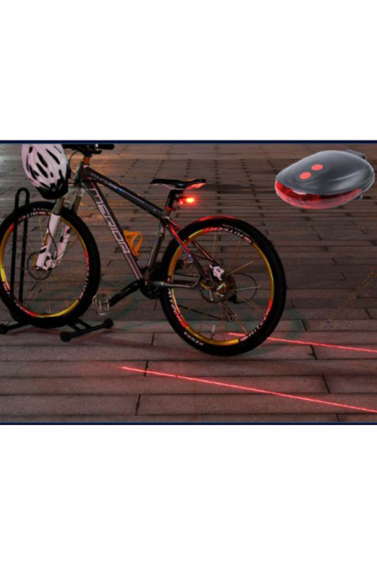 Genel Markalar Lazer Güvenlik Şeritli Bisiklet Stop Lambası (2563)