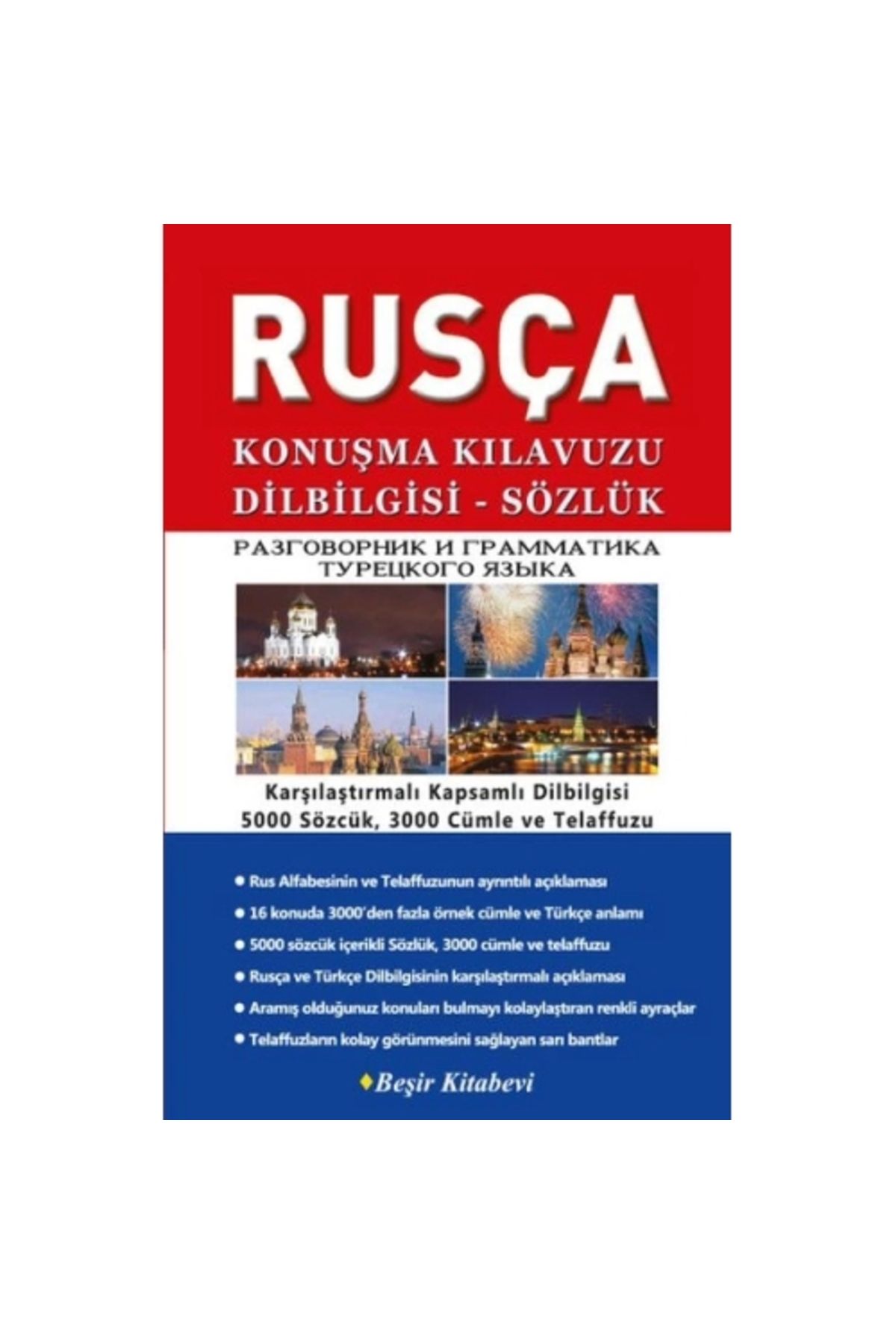 Beşir Kitabevi Rusça Konuşma Kılavuzu Dilbilgisi - Sözlük