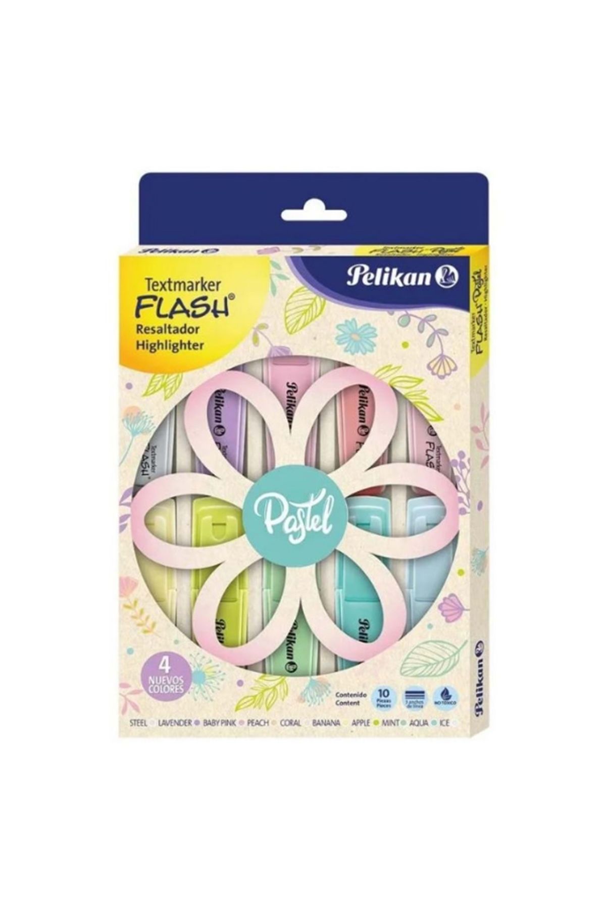 Pelikan 10 Lu Pastel Fosforlu Kalem Pl6007