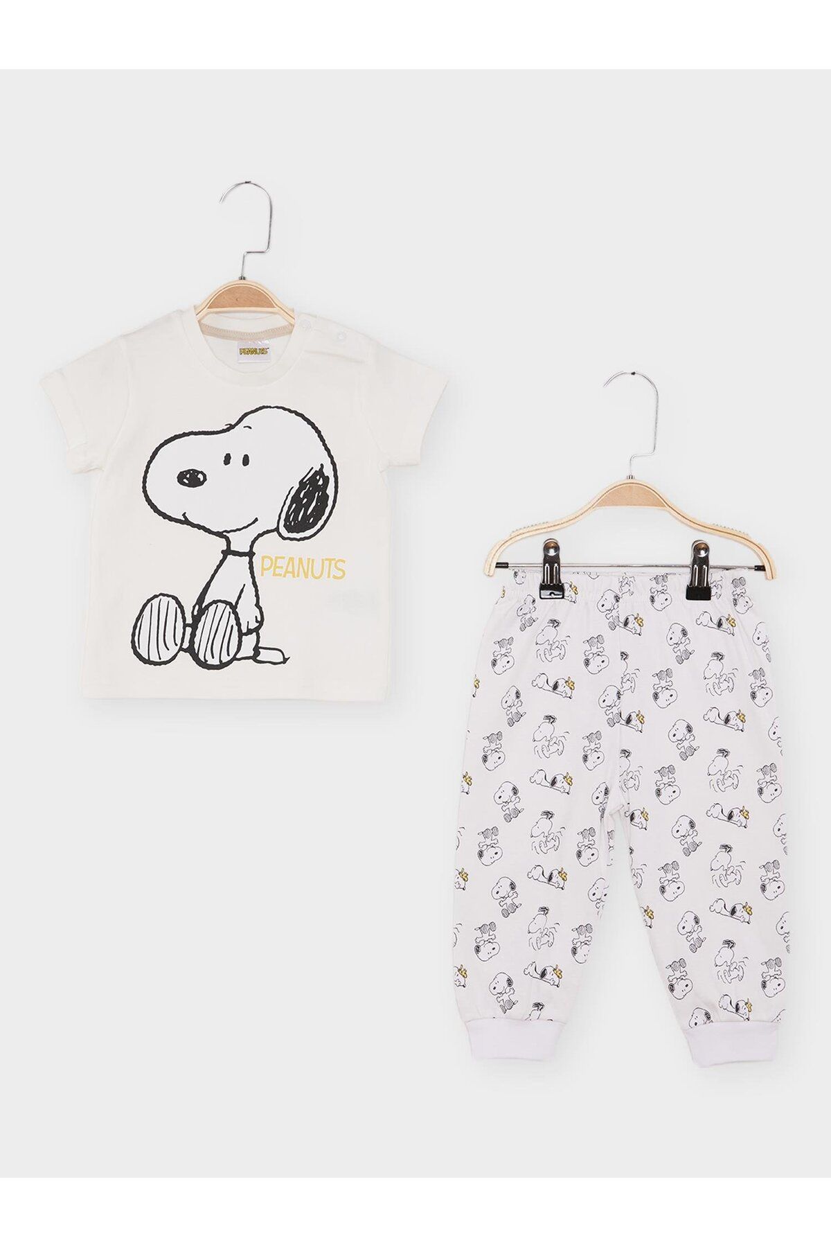 Snopy Snoopy Lisanslı Erkek Bebek Pijama Takımı 21938