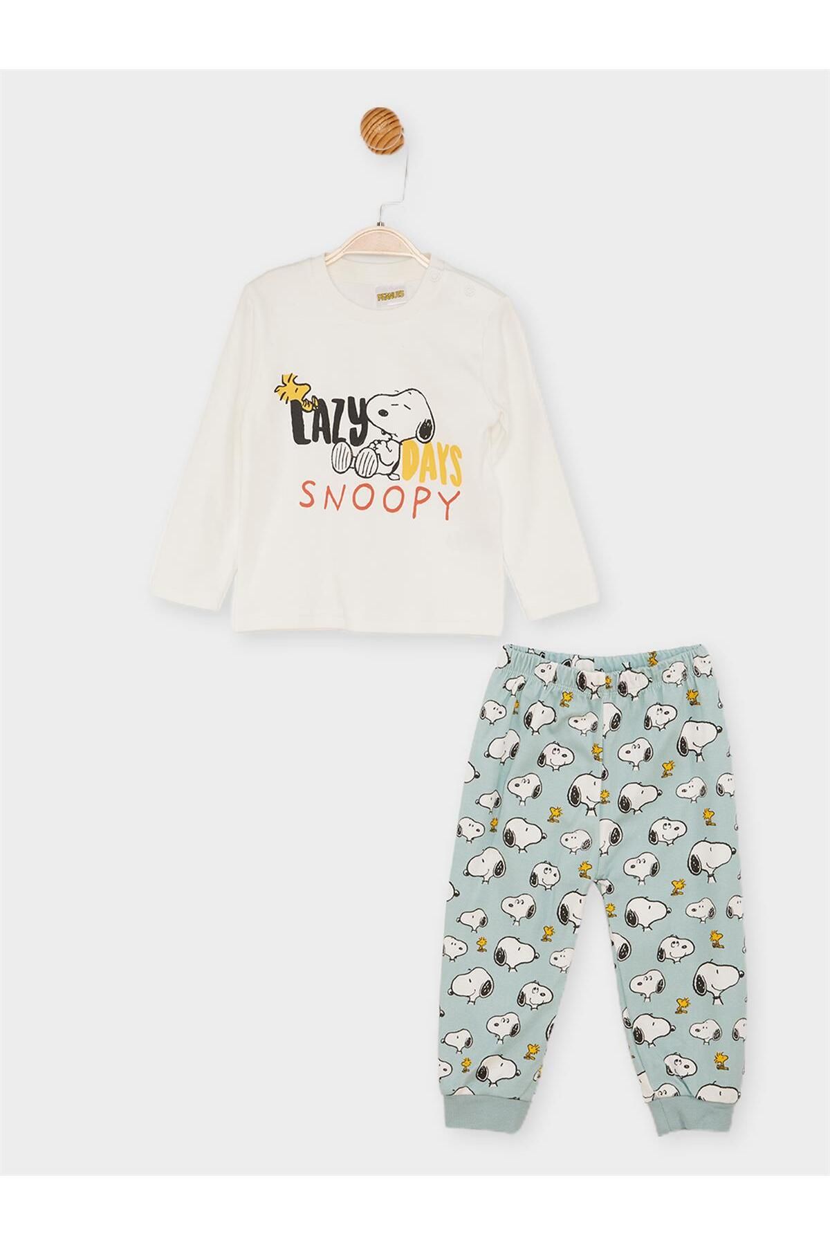 Snopy Snoopy Lisanslı Bebek Pijama Takımı SN21611