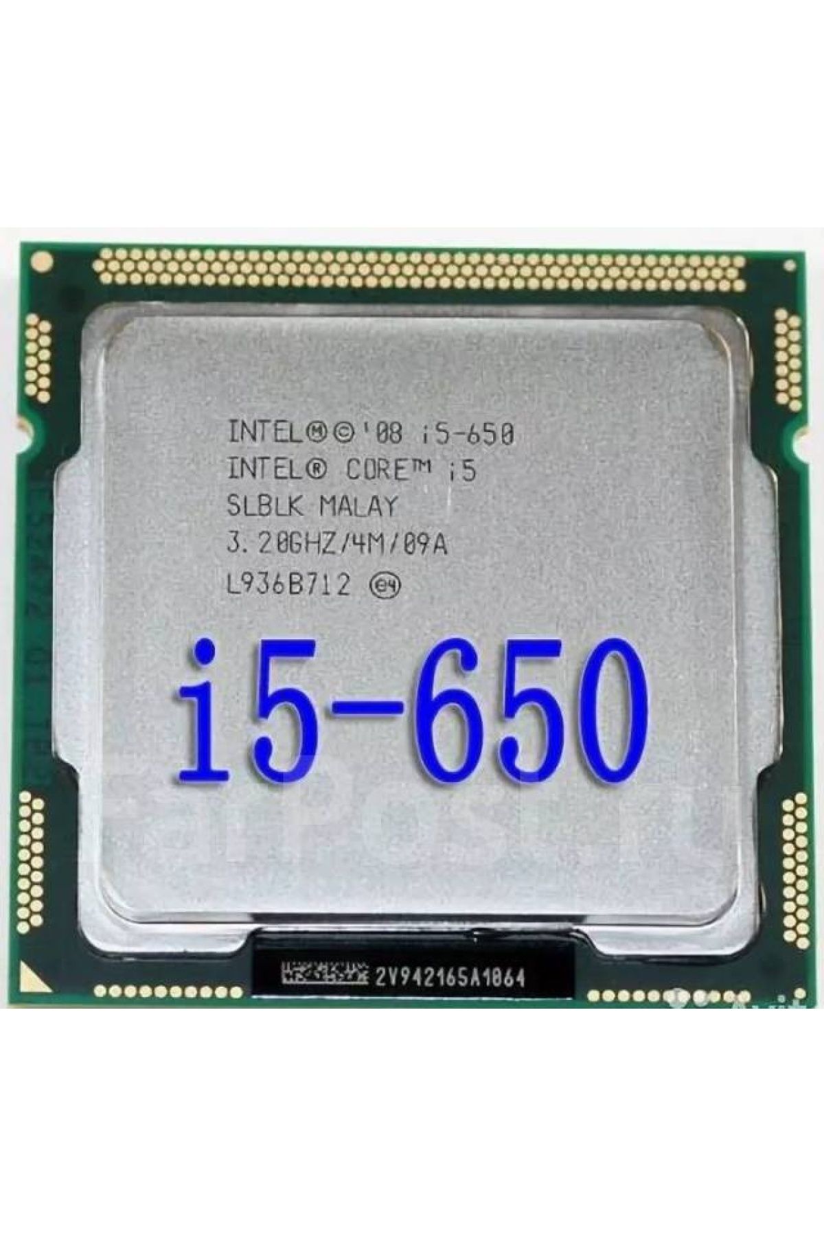 Life Teknoloji intel Core i5-650 3.20 GHz 4M Cache H61 Anakart Uyumlu Cpu İşlemci Tray