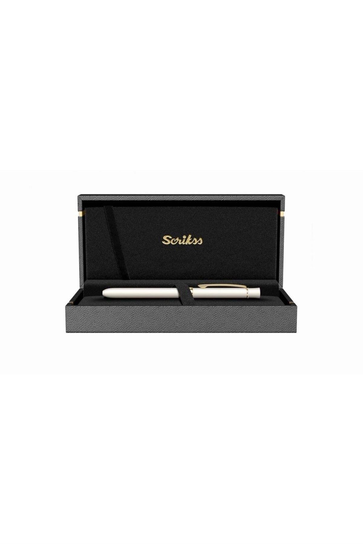 Scrikss İsminize Özel 93 Trıo Beyaz Altın Multifonksiyonlu Kalem