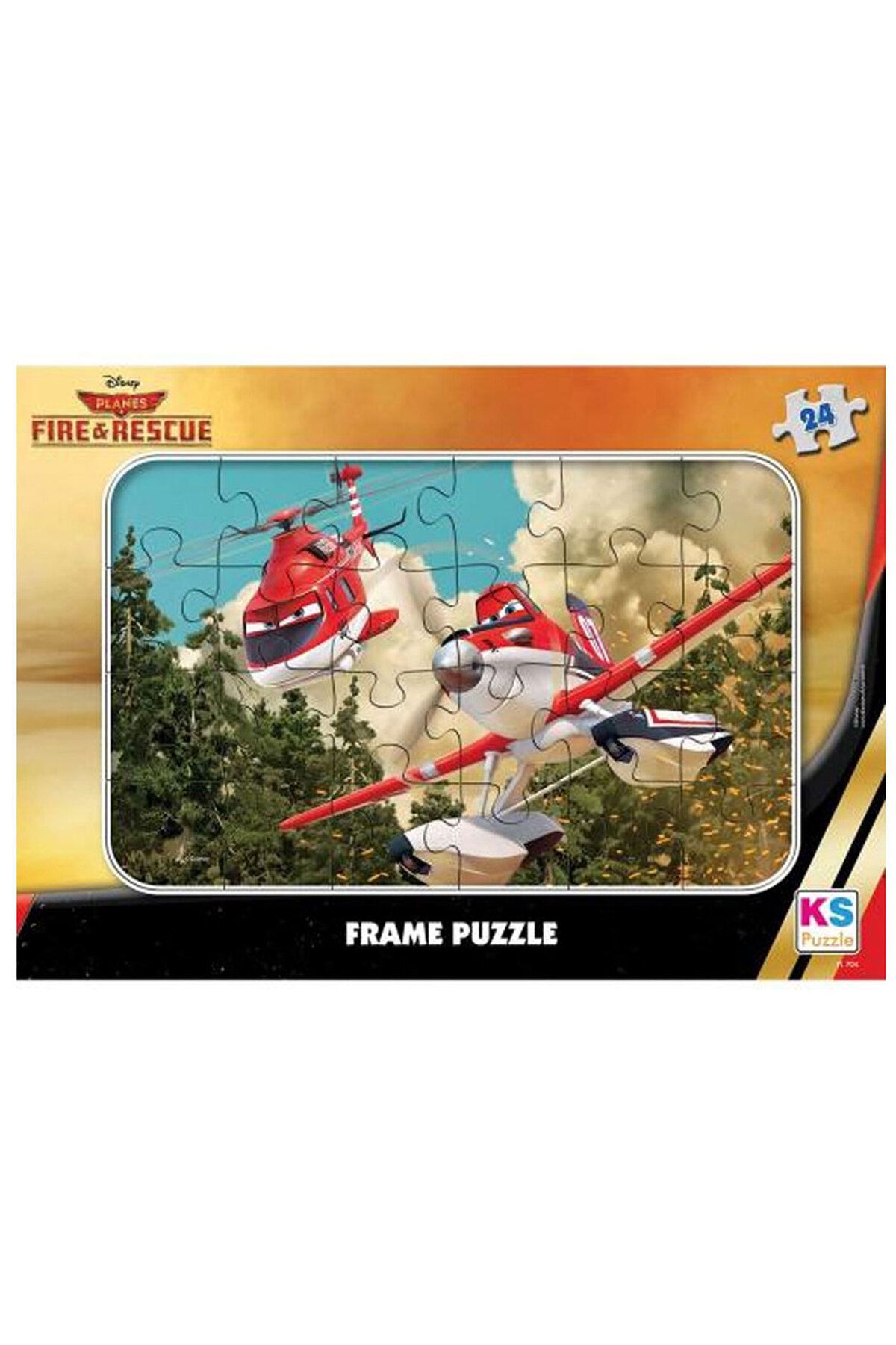 DİSNEY Fire And Rescue 24 Parça Frame Puzzle