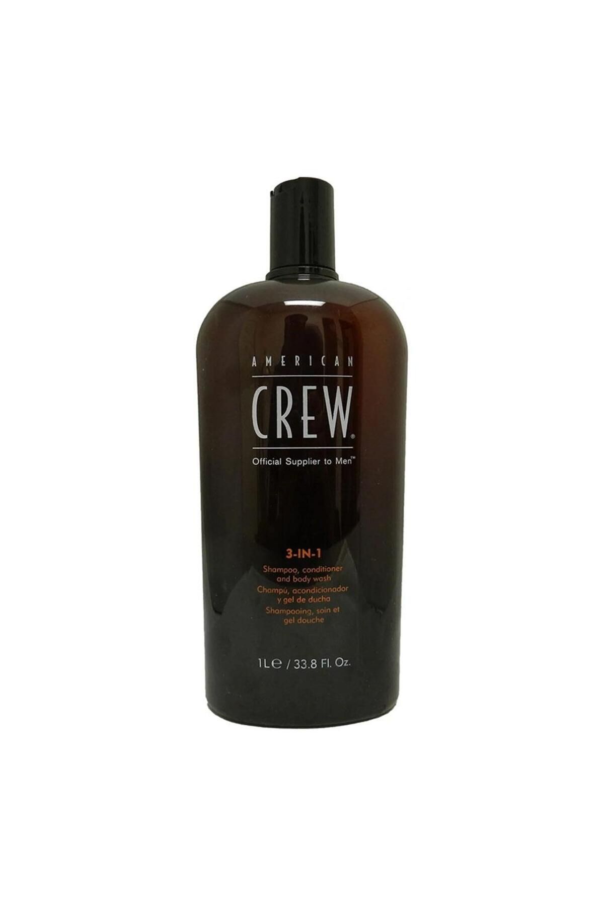 American Crew 3in1 Erkekler Için Şampuan Saç Kremi Vücut Jeli 1000ml