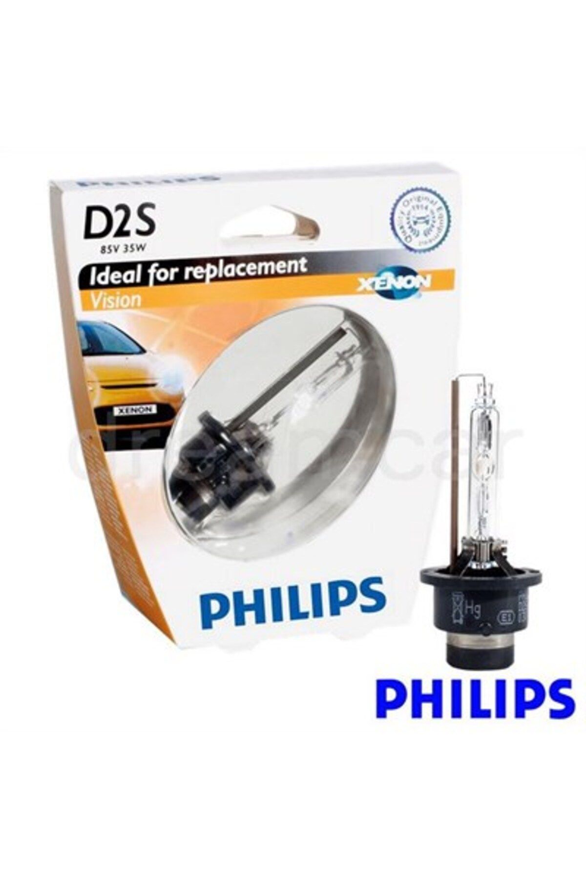 Philips D2s Vision 85v 35w 4600k Ampul Made In Germany