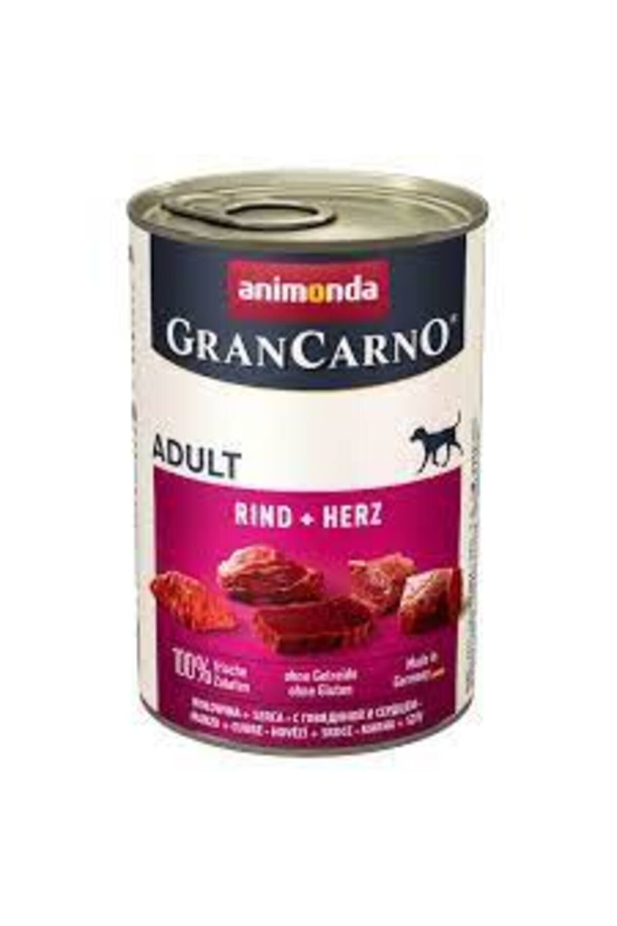 Animonda Gran Carno Sığır Etli Ve Yürekli Konserve Köpek Maması 400 gr