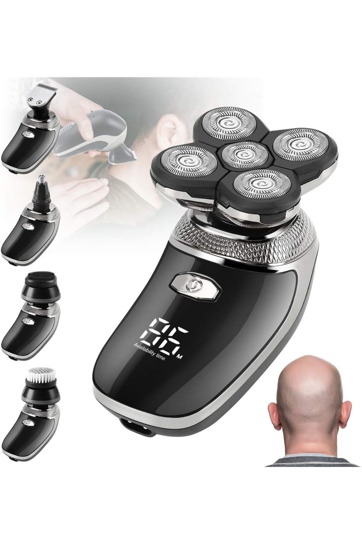 Franco Erkekler için Elektrikli Tıraş Makinesi USB Şarj Edilebilir Saçlar için Suya Dayanklı Kablosz