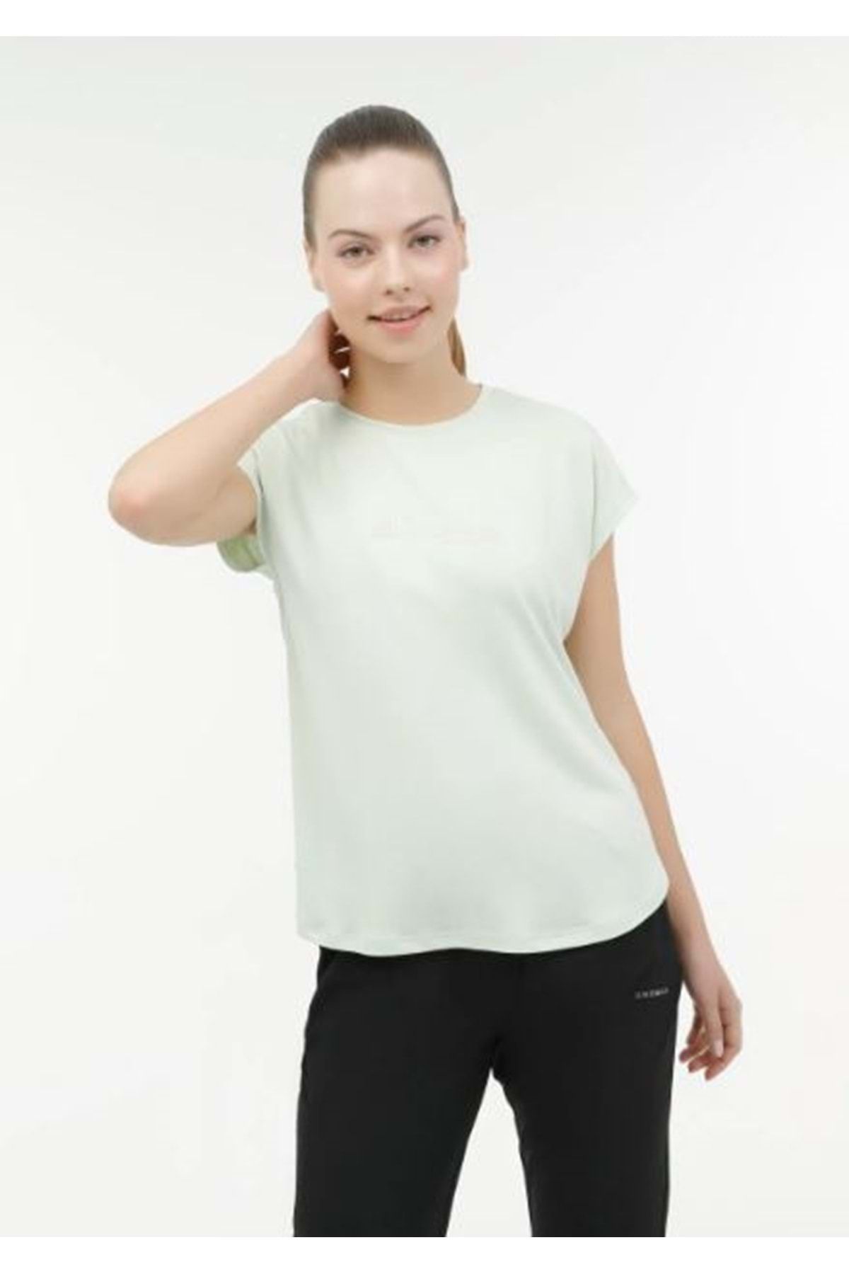 Lumberjack Wl Blaır 11ct1092 3fx Pastel Yesıl Kadın Kısa Kol T-shirt Kadın Tişört Yeşil