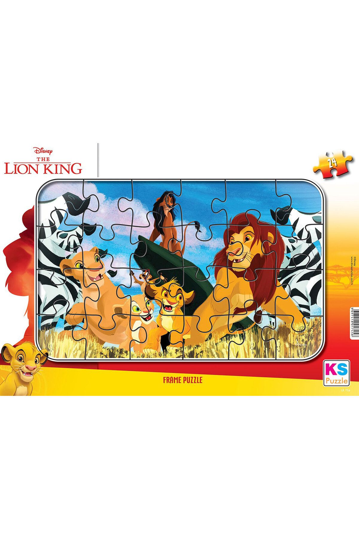 DİSNEY The Lion King Aslan Kral 24 Parça Frame Puzzle