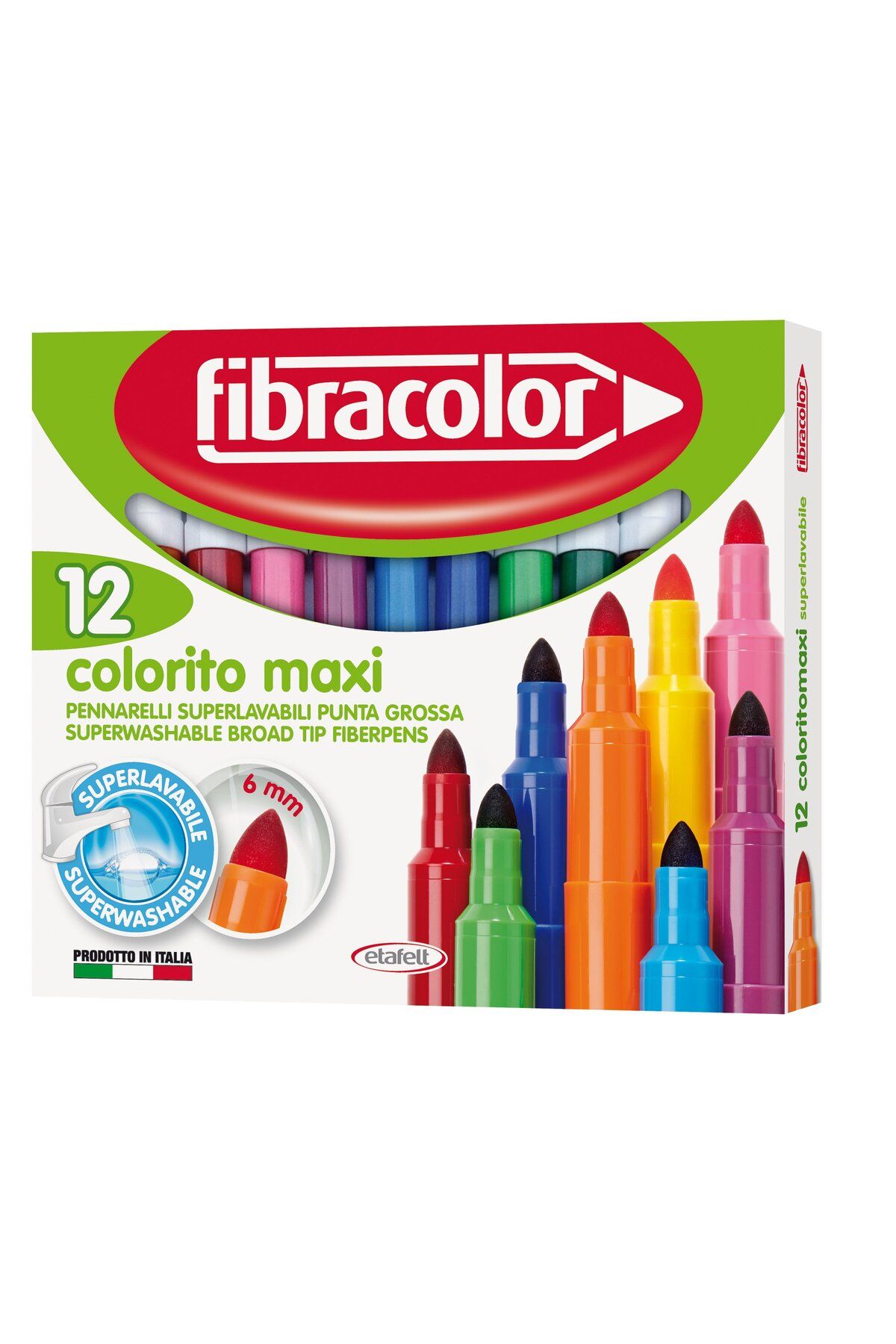 Fibracolor Colorito Maxi Jumbo Keçeli 12 Renk