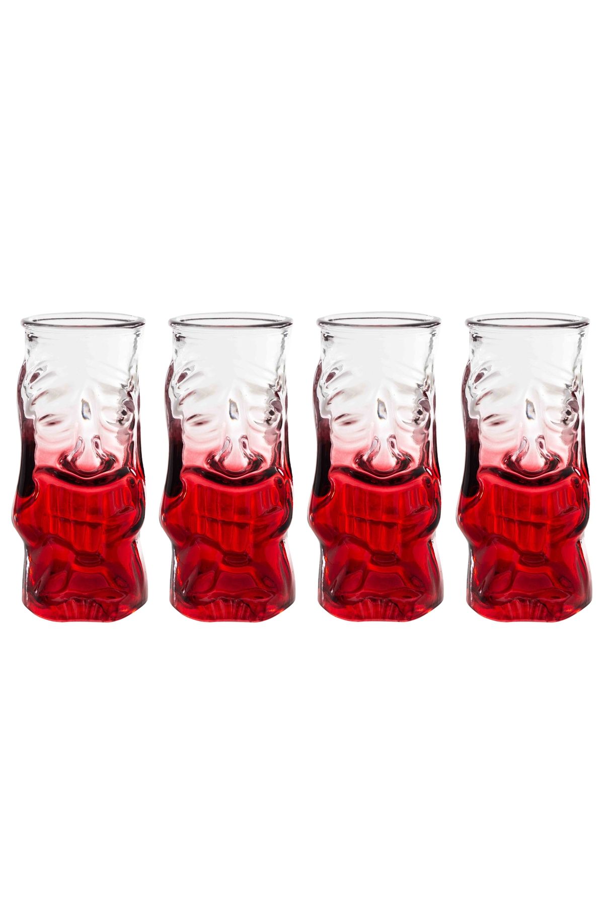 Mudo Concept Tıkı Kokteyl Bardağı Kırmızı 4'lü 290 ml