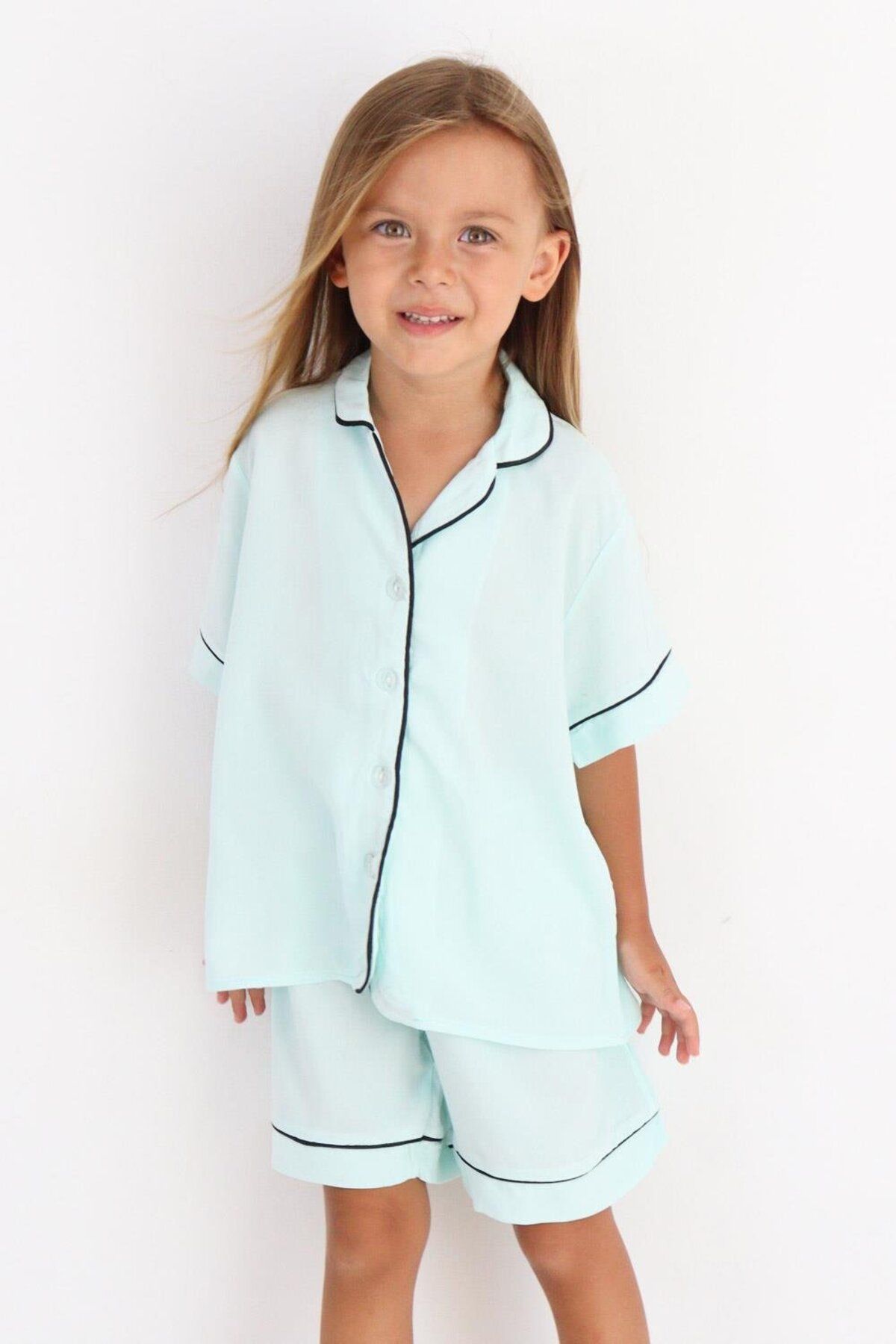 Le Mabelle Mint Biyeli Kız Çocuk Pijama Takımı