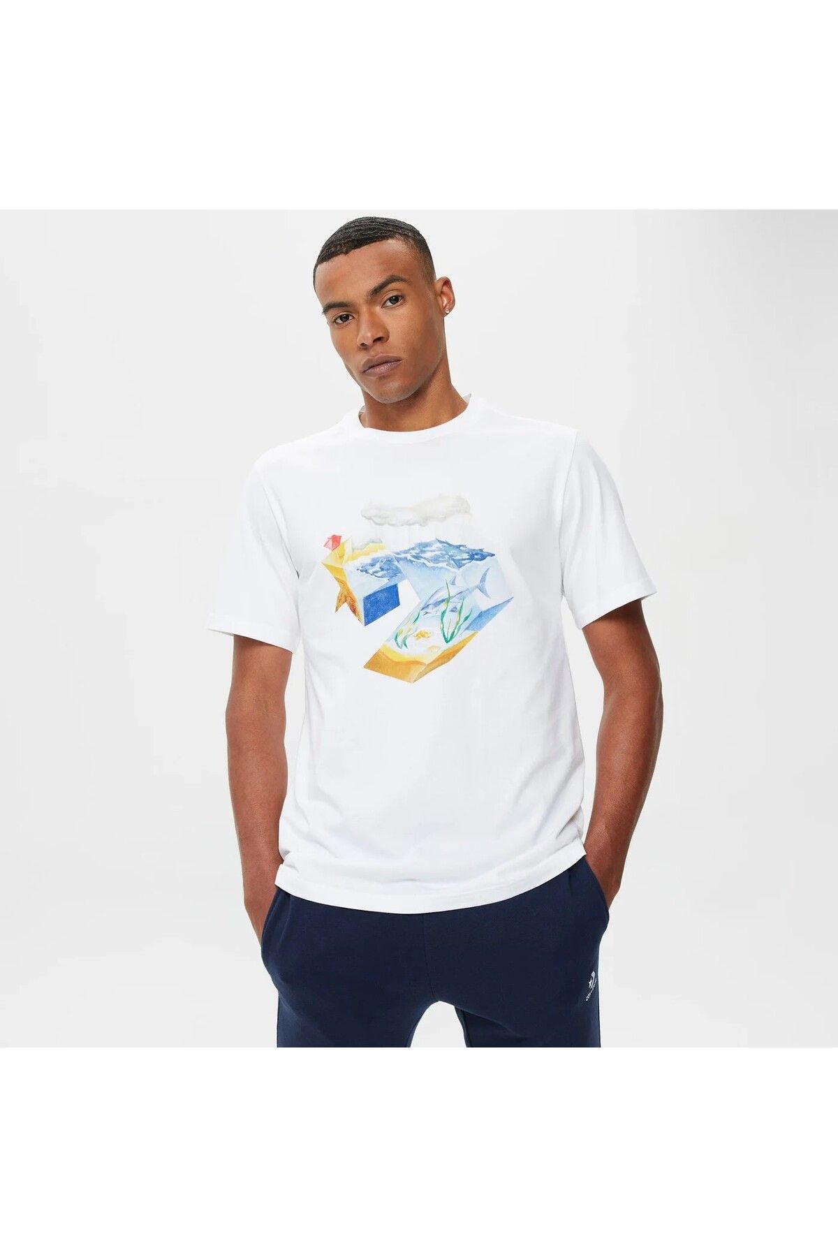 Converse Star Chevron Ocean Erkek T-Shirt