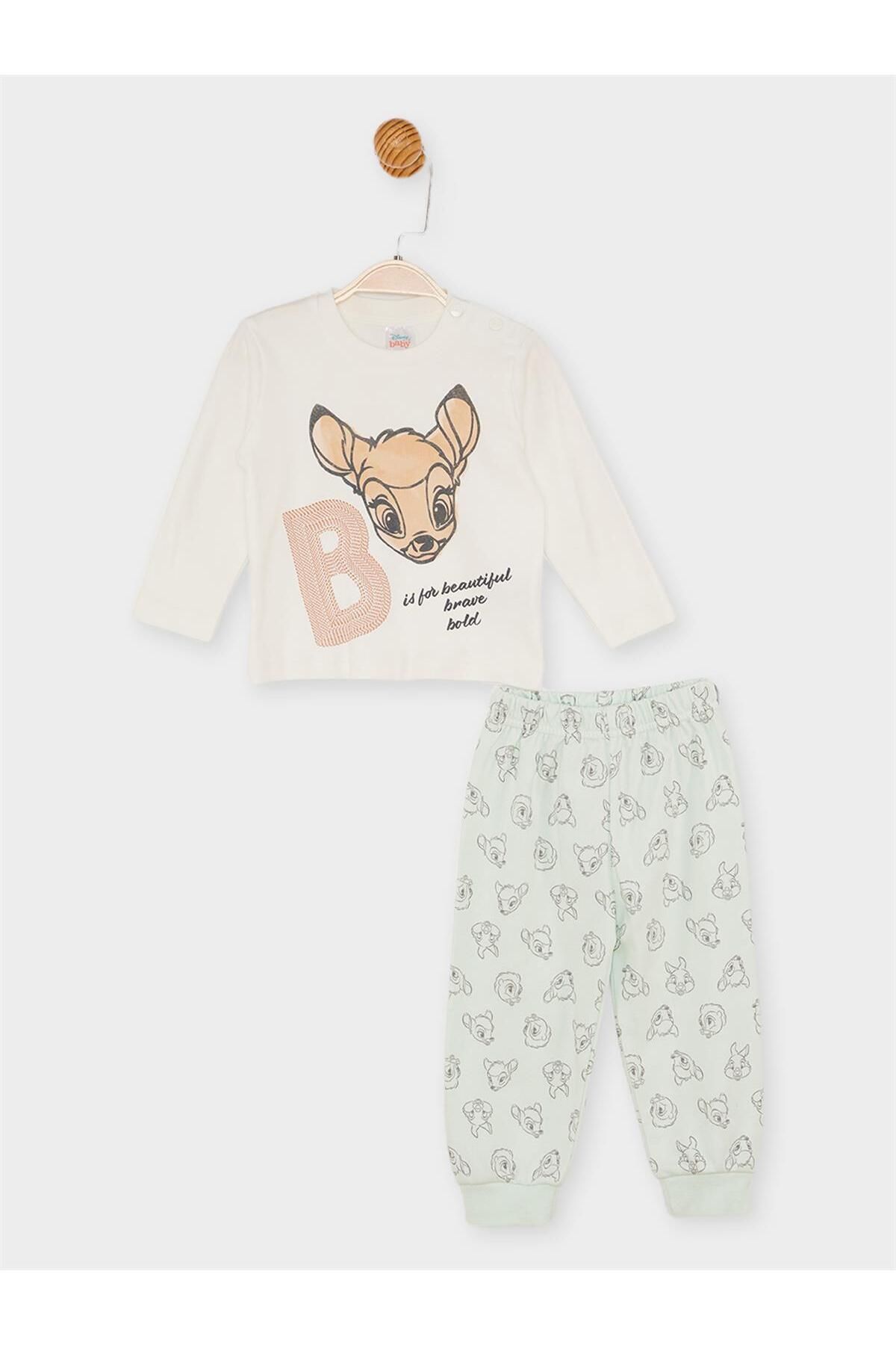 DİSNEY Bambi Lisanslı Kız Bebek Pijama Takımı 21433