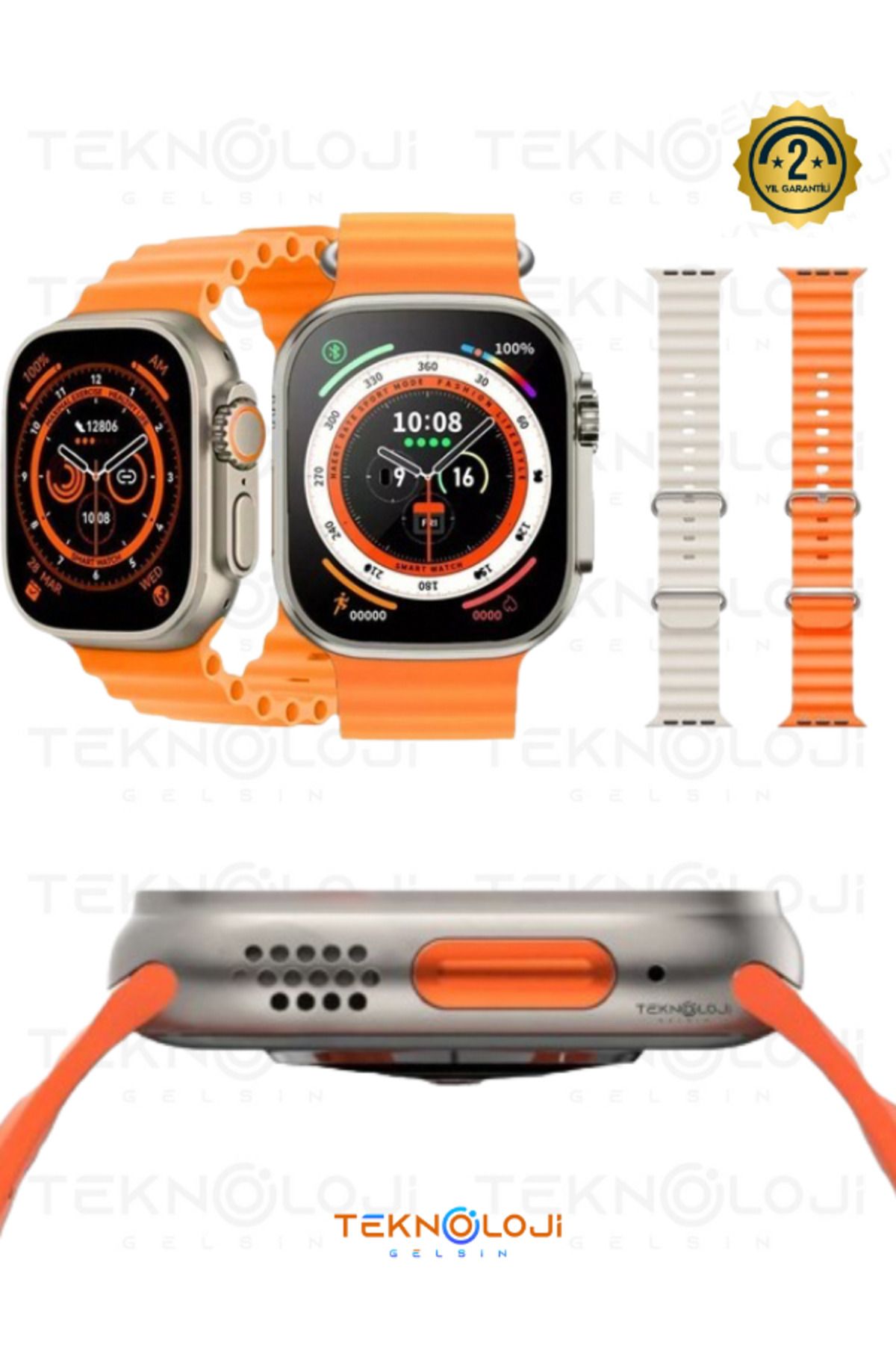 Teknoloji Gelsin Watch 8 Ultra Smart Watch Akıllı Saat 45mm 1.99inc 3 Tuş Aktif Saatten Konuşma Türkçe Dil