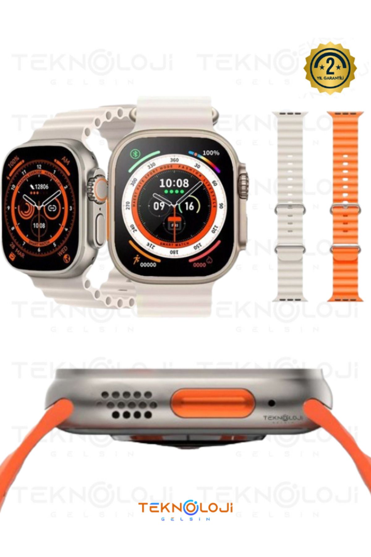 Teknoloji Gelsin Watch 8 Ultra Smart Watch Akıllı Saat 45mm 1.99inc 3 Tuş Aktif Saatten Konuşma Türkçe Dil